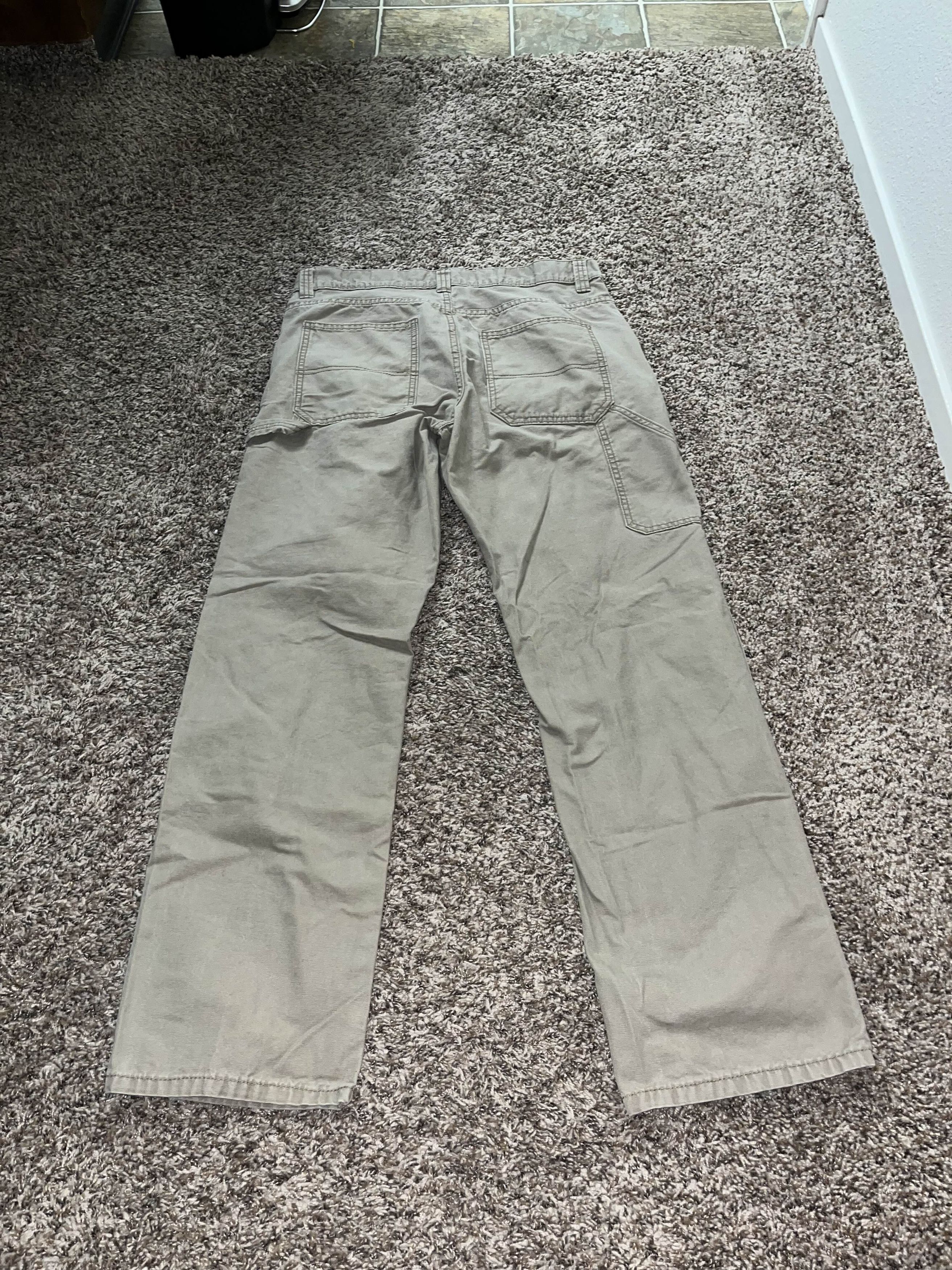 Carhartt Vintage 00s Blue Mountain Carpenter Khaki Pants Size US 32 / EU 48 - 1 Thumbnail