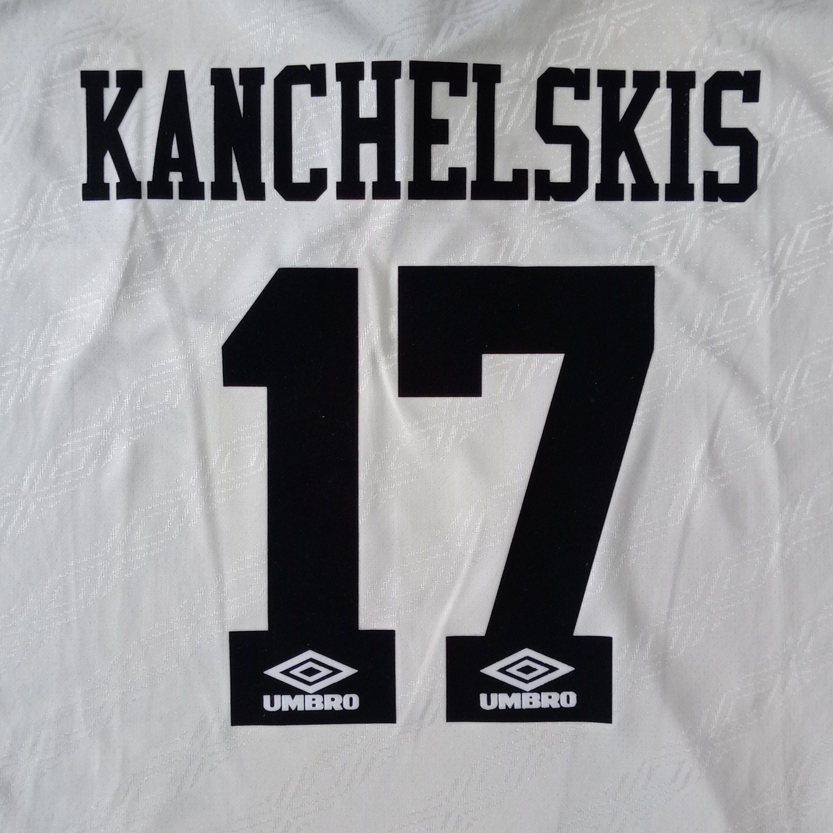 Umbro Everton 1995-1996 Away Jersey Andrei Kanchelskis 14 Size US XL / EU 56 / 4 - 4 Thumbnail