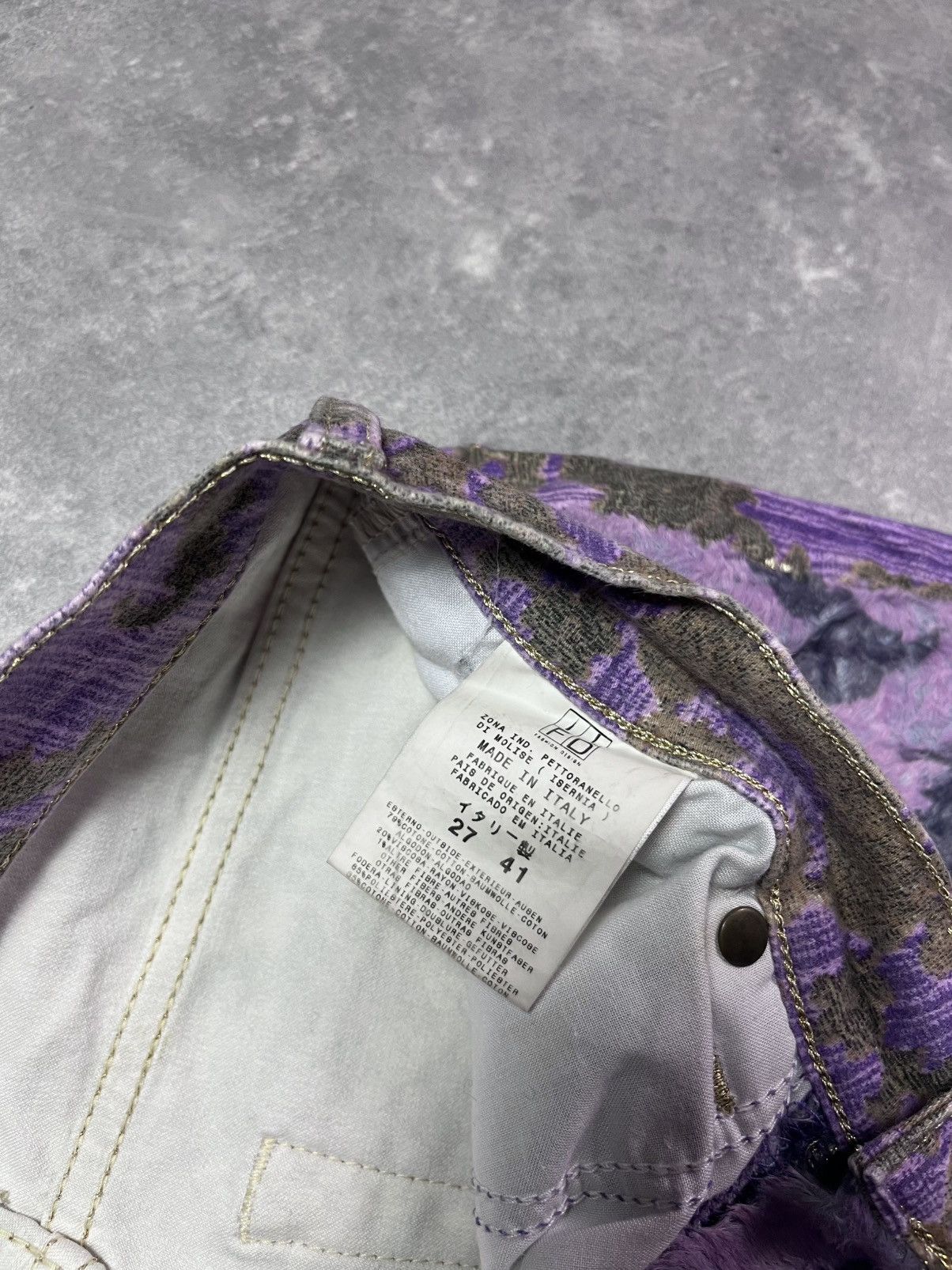 Just Cavalli SS2005 Just Cavalli Mountain Peninsula Purple Pants 26 27 Size 26" / US 2 / IT 38 - 11 Thumbnail