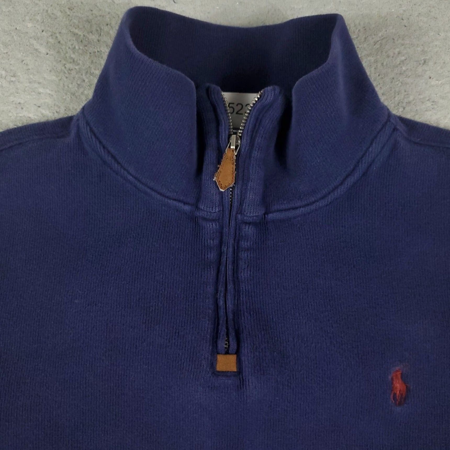 Ralph Lauren Ralph Lauren Blue Polo 1/4 Zip Pullover Sweater Mens XL Cotton Mock Neck Long Sleeve Size US XL / EU 56 / 4 - 2 Thumbnail