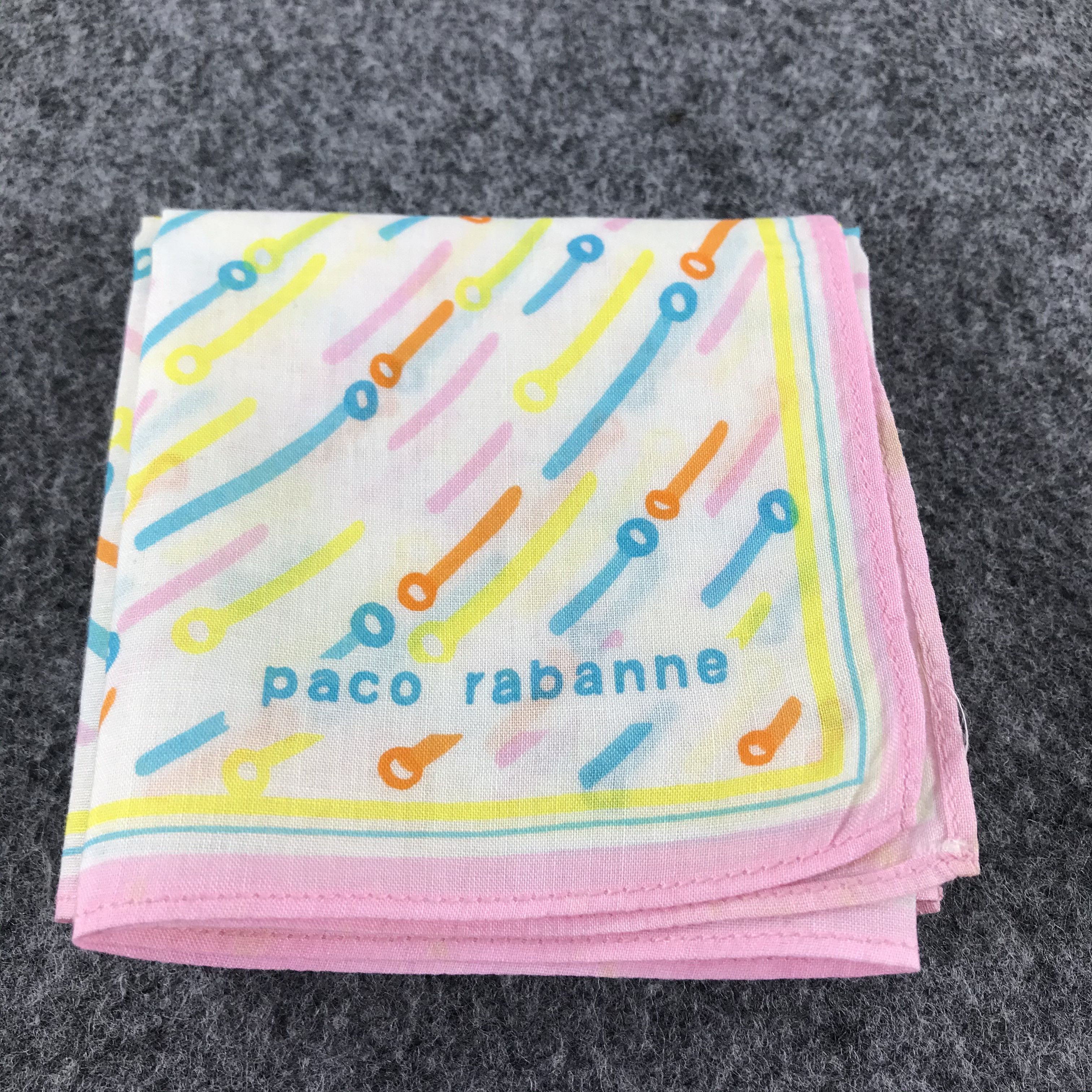 Vintage Paco Rabanne Handkerchief Neckerchief Bandana H101 Size ONE SIZE - 7 Thumbnail