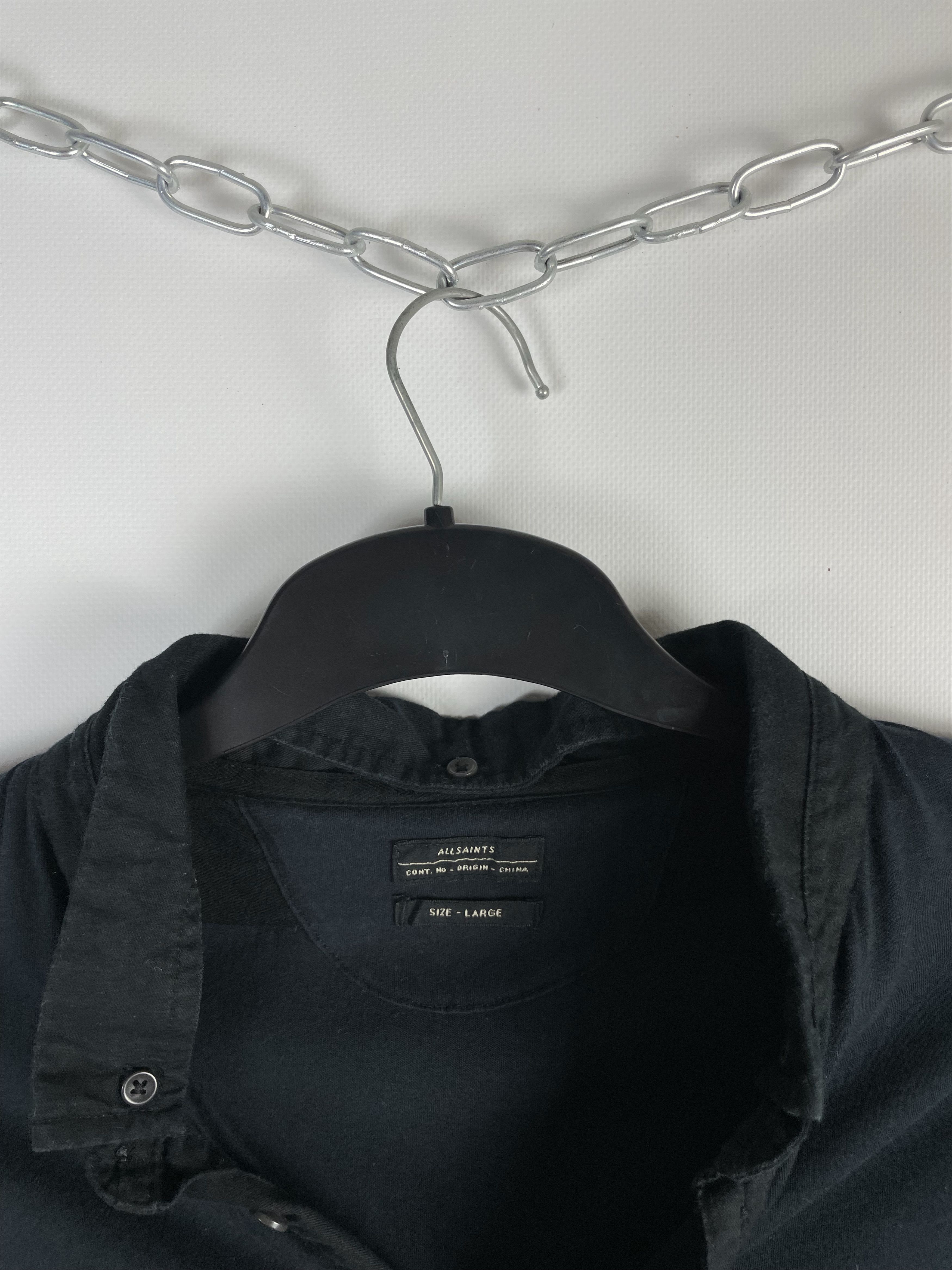 Allsaints × Vintage Vintage Y2K Allsaints T Shirt Polo Size US L / EU 52-54 / 3 - 5 Thumbnail