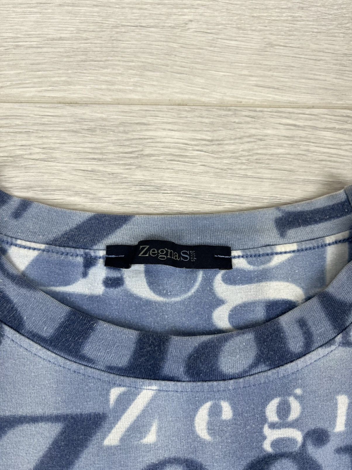 Ermenegildo Zegna Ermenegildo Zegna Sport Vintage Monogram Cotton T Shirt Size US XL / EU 56 / 4 - 5 Thumbnail