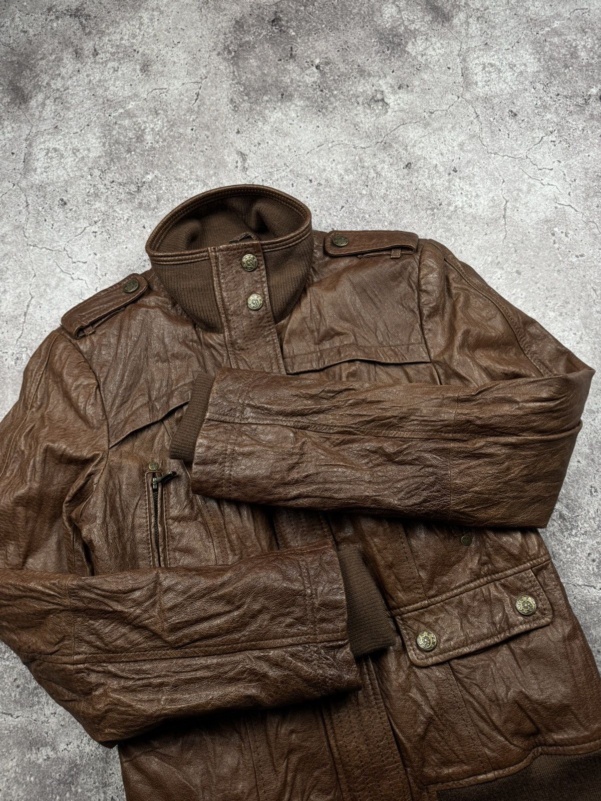 Japanese Brand Avant Garde Carol Christian Poell Style Leather Biker Jacket Size US S / EU 44-46 / 1 - 6 Thumbnail