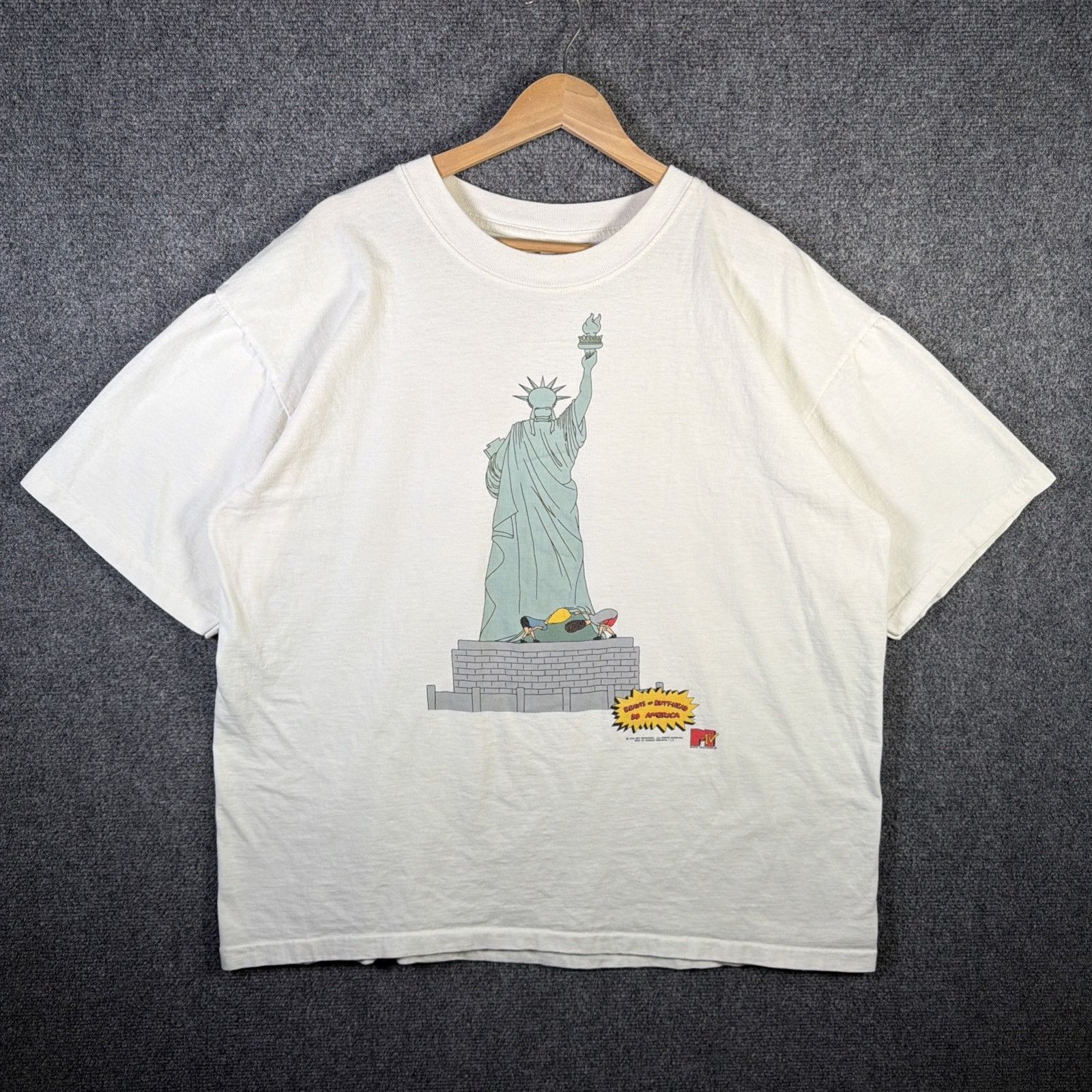 Vintage Beavis And Butthead Shirt Mens XL 90s Statue America