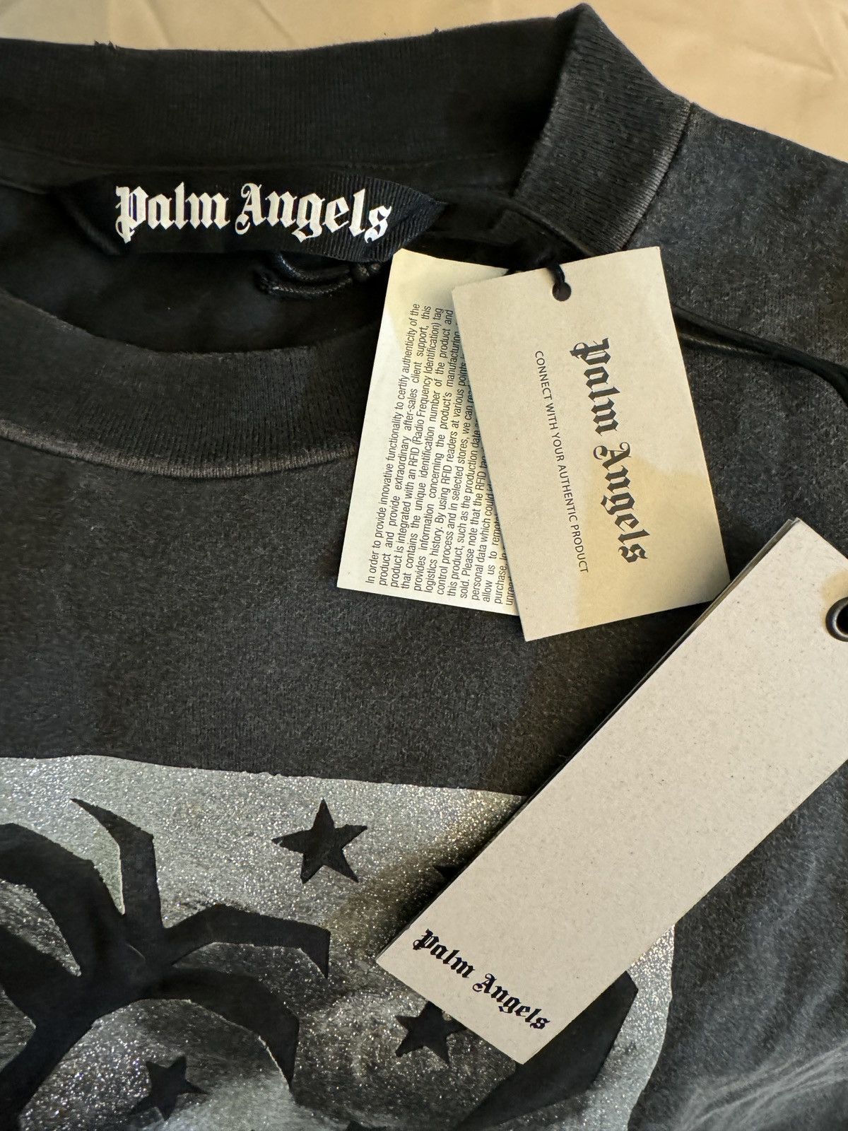 Palm Angels NWT Palm Angels Night Sky Graphic “Washed” T Shirt Size US L / EU 52-54 / 3 - 7 Thumbnail