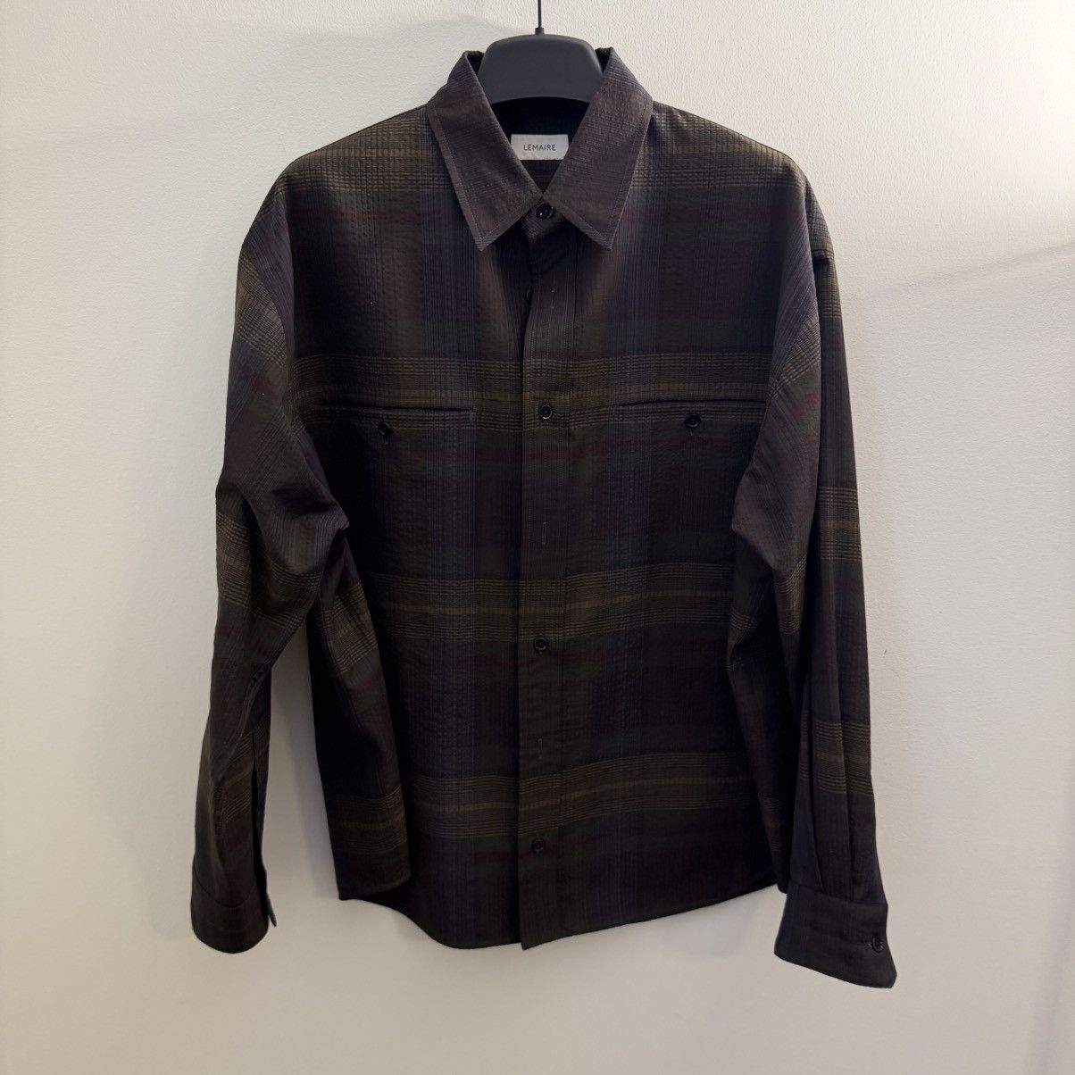 Lemaire Plaid Wool Overshirt Size US M / EU 48-50 / 2 - 1 Thumbnail