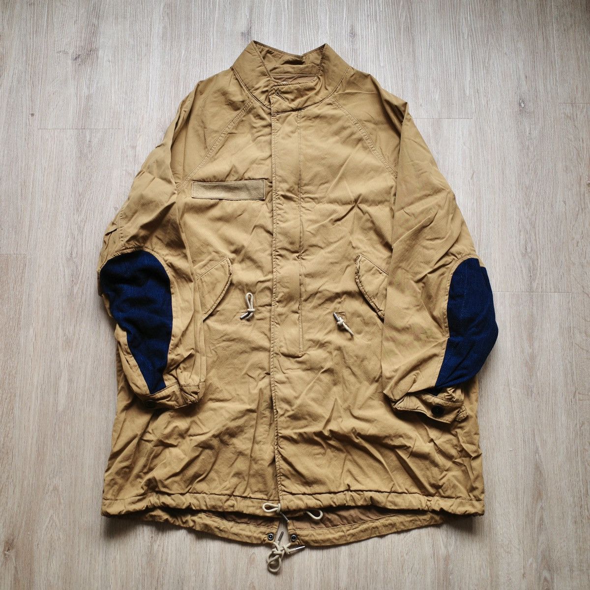 image of Visvim Six-Five Fishtail Parka in Mustard, Men's (Size Small)