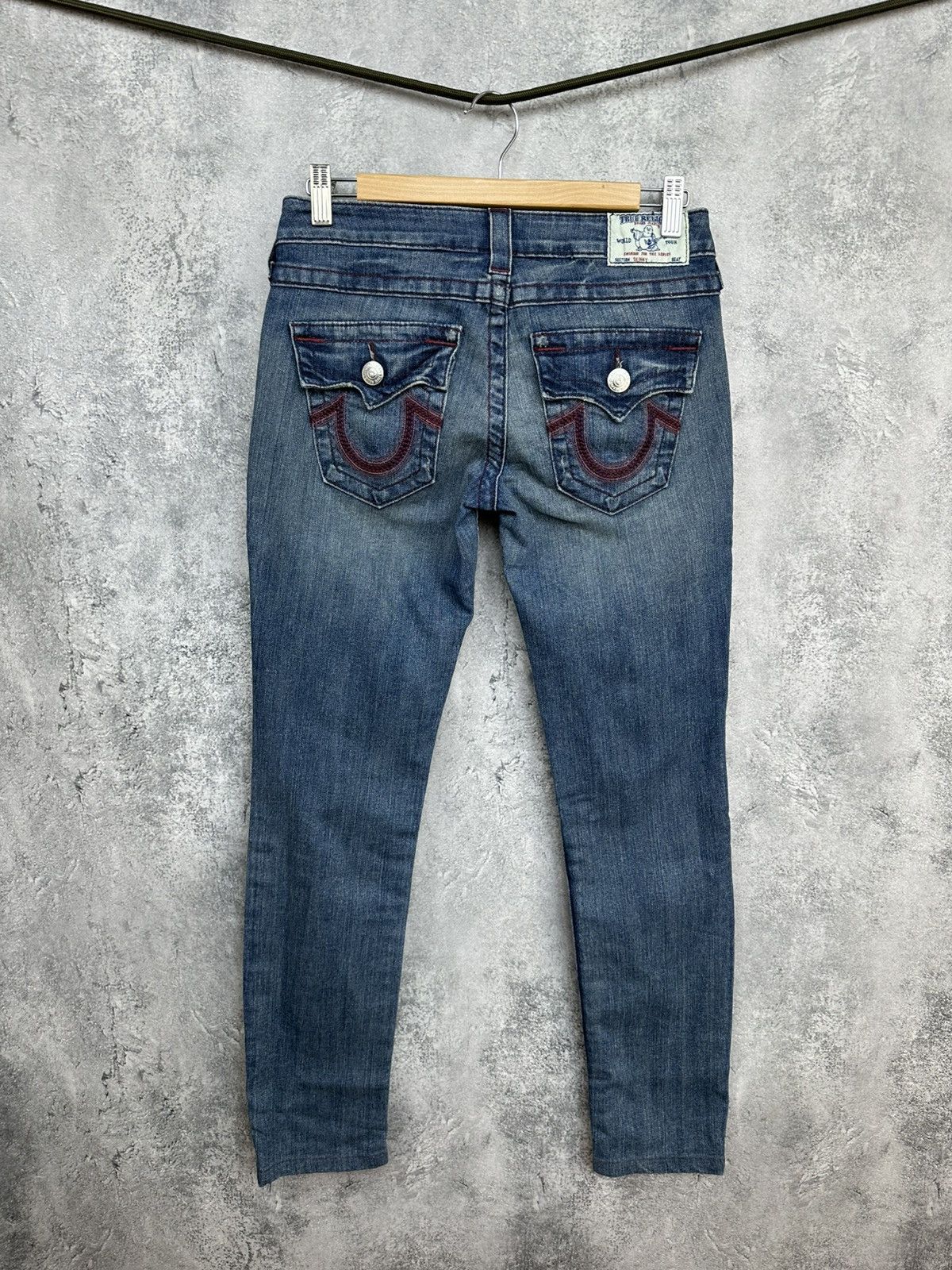 True Religion True Religion Skinny Jeans Wash Stretch Denim Flap Pocket Size 28" / US 6 / IT 42 - 1 Thumbnail