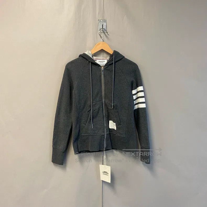 Other Thom Browne Dark gray long-sleeve hoodie Size US XS / EU 42 / 0 - 1 Thumbnail