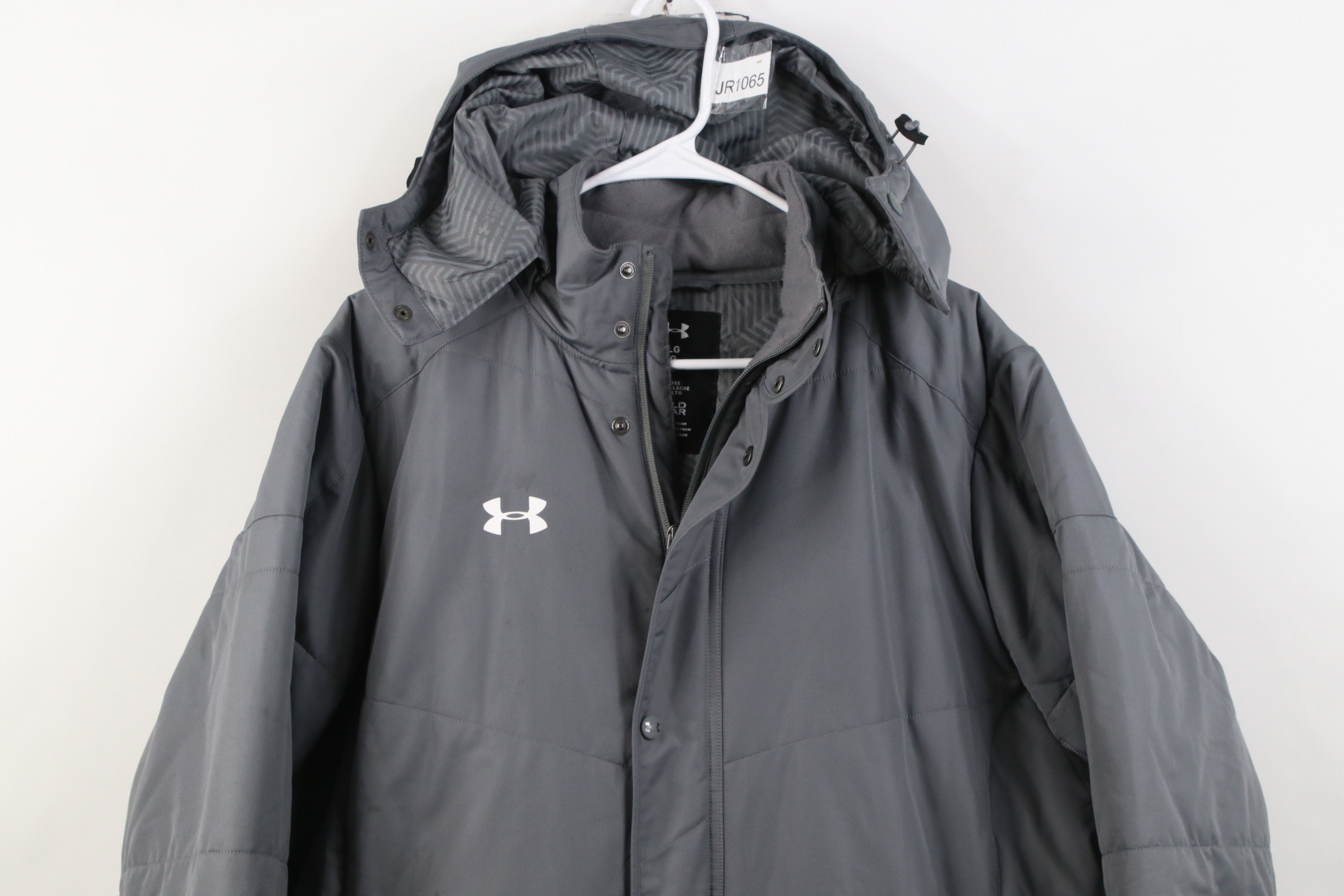 Under Armour Under Armour ColdGear Loose Hooded Parka Jacket Gray Size US L / EU 52-54 / 3 - 2 Thumbnail