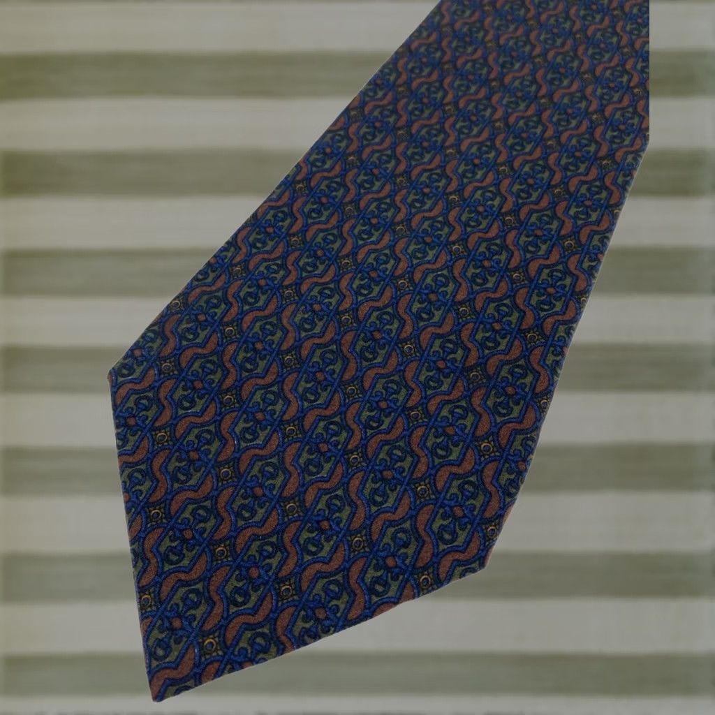 Vintage Richel De Luxe Silk Tie Foulard Hand Made in Spain Men's Size ONE SIZE - 1 Thumbnail
