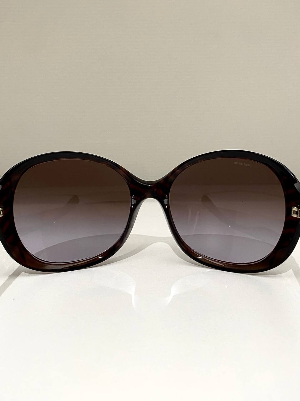 Prada Prada Milano Triangle Logo Oval Brown Oversized Sunglasses Size ONE SIZE - 10 Thumbnail