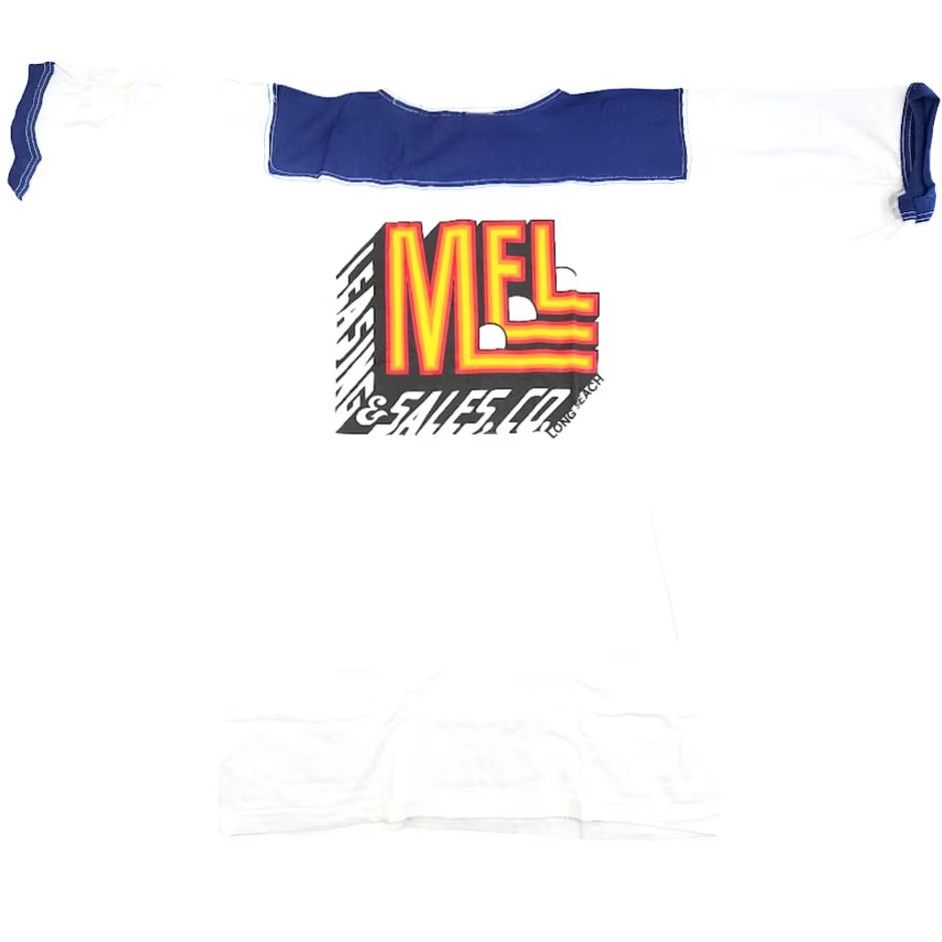 Vintage VINTAGE MEL Long Beach T Shirt Mens Size Medium Blue 80s Ringer Tee Made In USA NEW Size US M / EU 48-50 / 2 - 4 Thumbnail