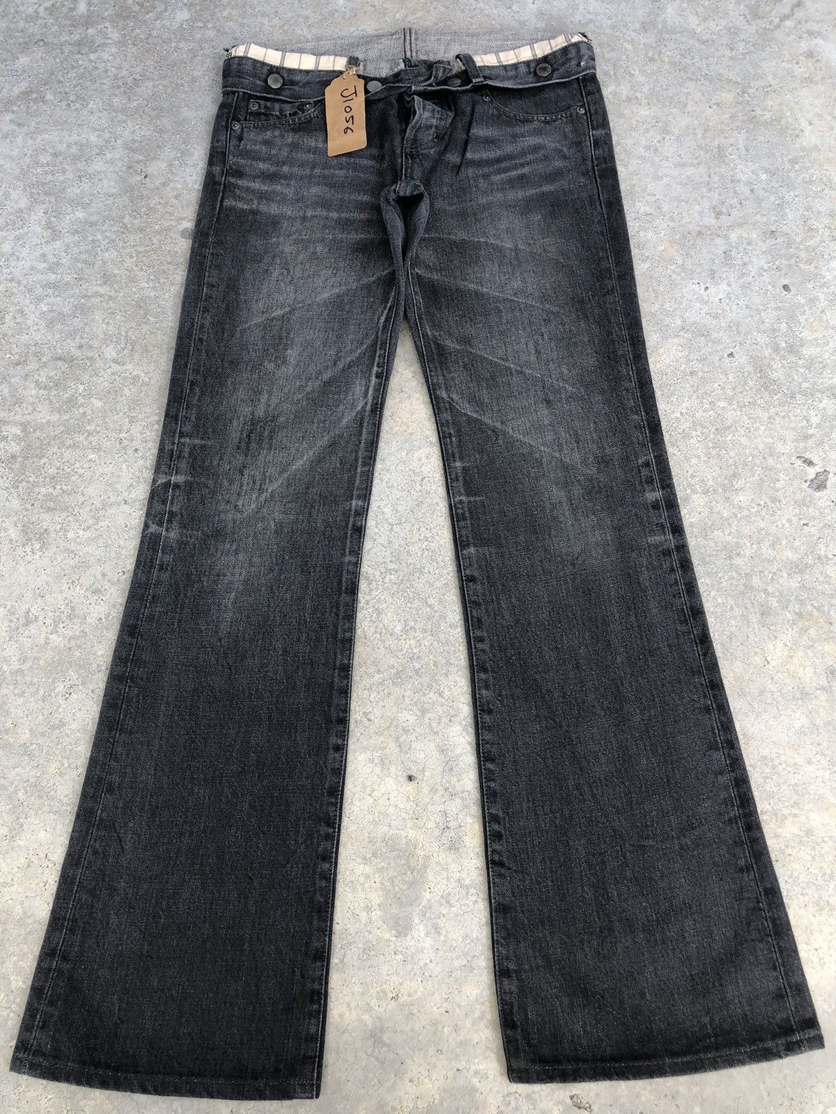 If Six Was Nine Japanese Platium Moussy Flared Jeans Distressee Jeans Size US 31 - 1 Thumbnail