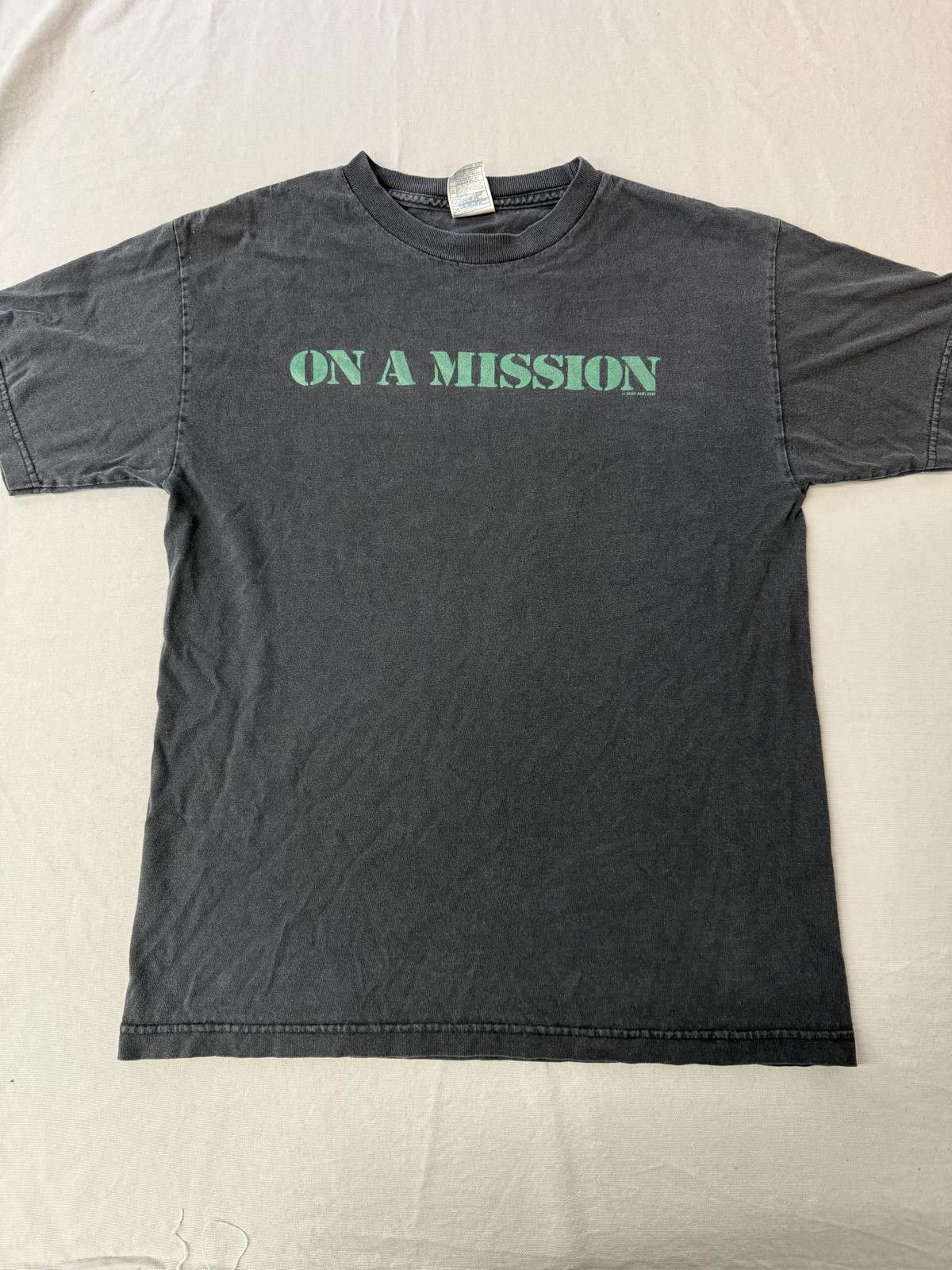 Designer Faded On a Mission T-shirt Now and Zen Tee - M Size US M / EU 48-50 / 2 - 1 Thumbnail