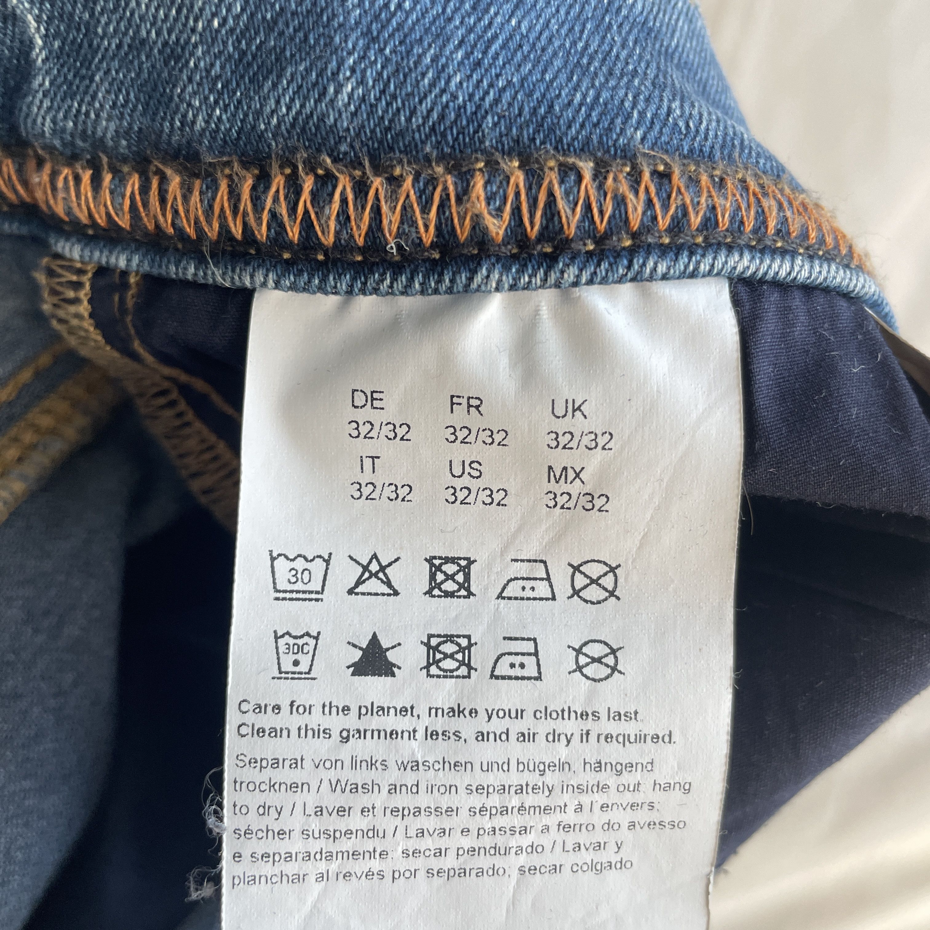 Hugo Boss Hugo Boss Orange Maine Distressed Repaired Stretch Denim Size US 32 / EU 48 - 16 Thumbnail