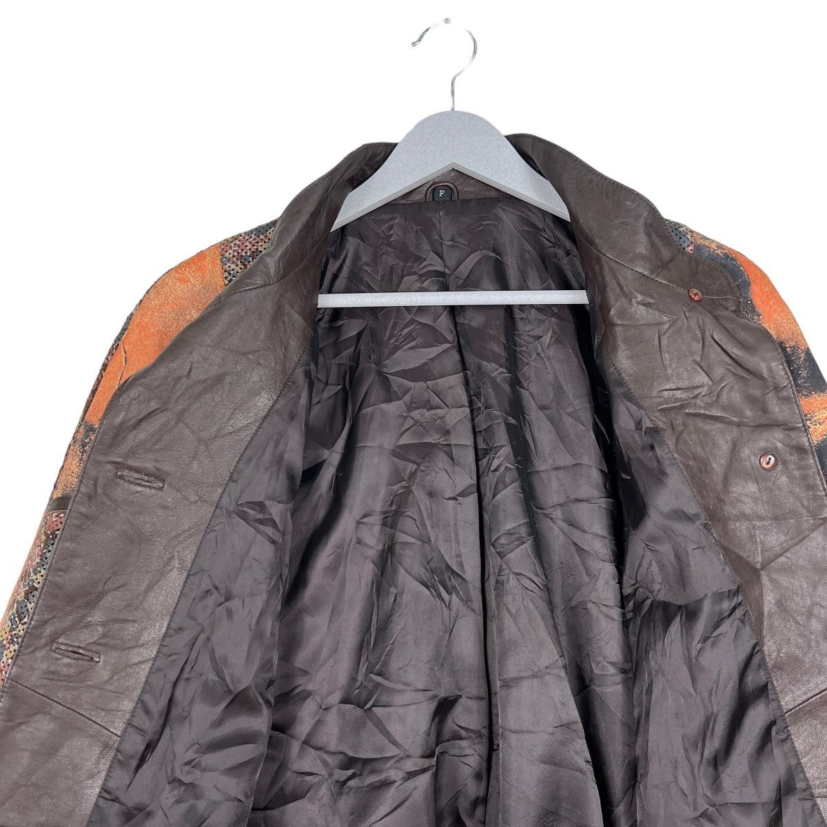 Japanese Brand 🔥 RARE VINTAGE PATCHWORK LEATHER JACKET NICE DESIGN Size US M / EU 48-50 / 2 - 11 Thumbnail