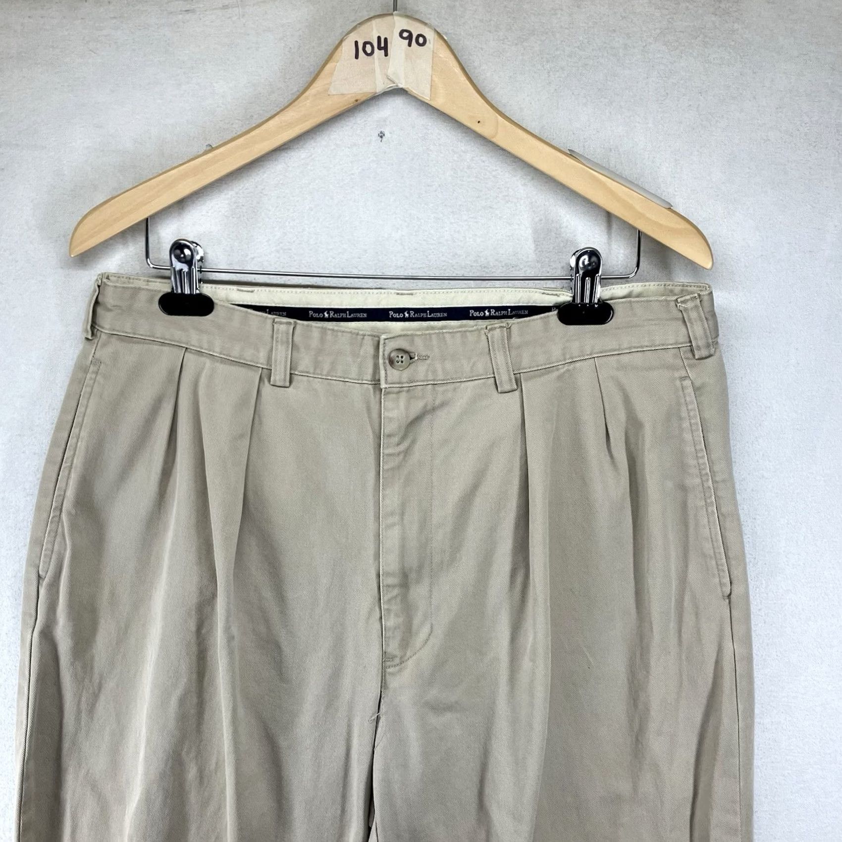 Polo Ralph Lauren VINTAGE Polo Ralph Lauren Andrew Pant Chino Beige 90s Mens Regular 35x31 Pants Size US M / EU 48-50 / 2 - 6 Thumbnail