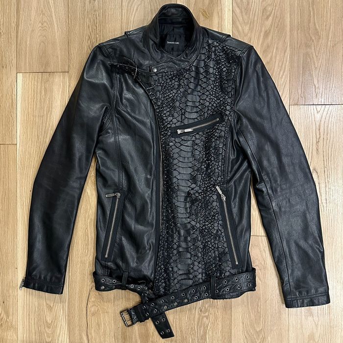 Yasuyuki Ishii Yasuyuki ishii Python Leather Jacket | Grailed