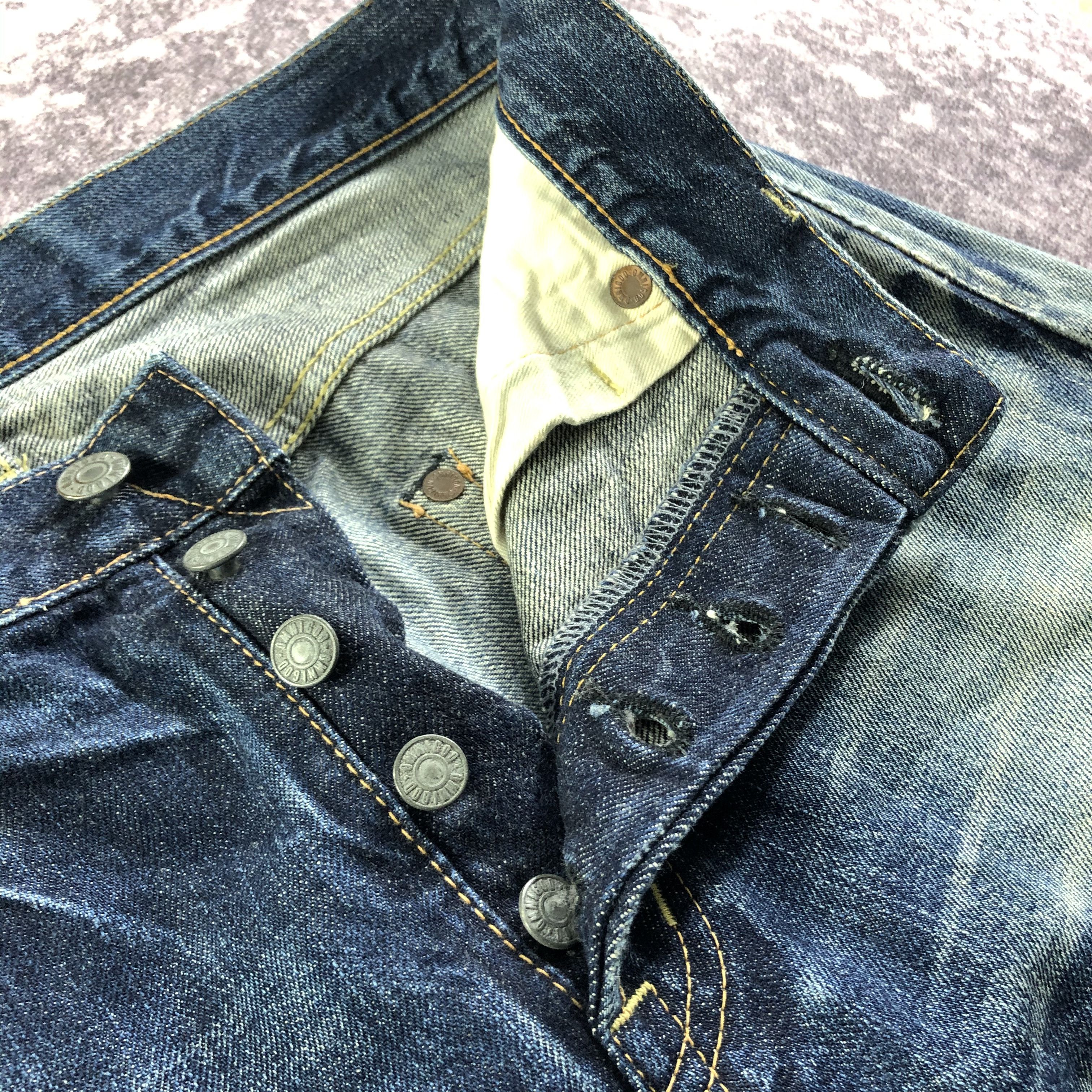 Japanese Brand Vintage Omnigod Redline Jeans-JM3507 Size US 33 - 8 Thumbnail