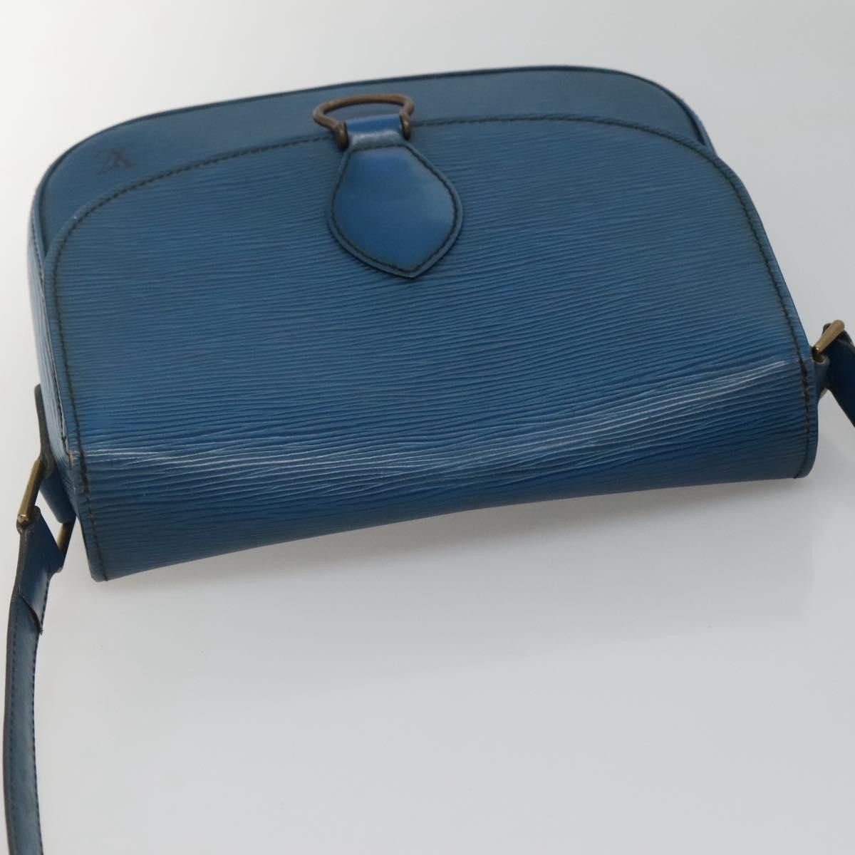 Louis Vuitton LOUIS VUITTON Epi Saint Cloud GM Shoulder Bag Toledo Blue Size ONE SIZE - 6 Thumbnail