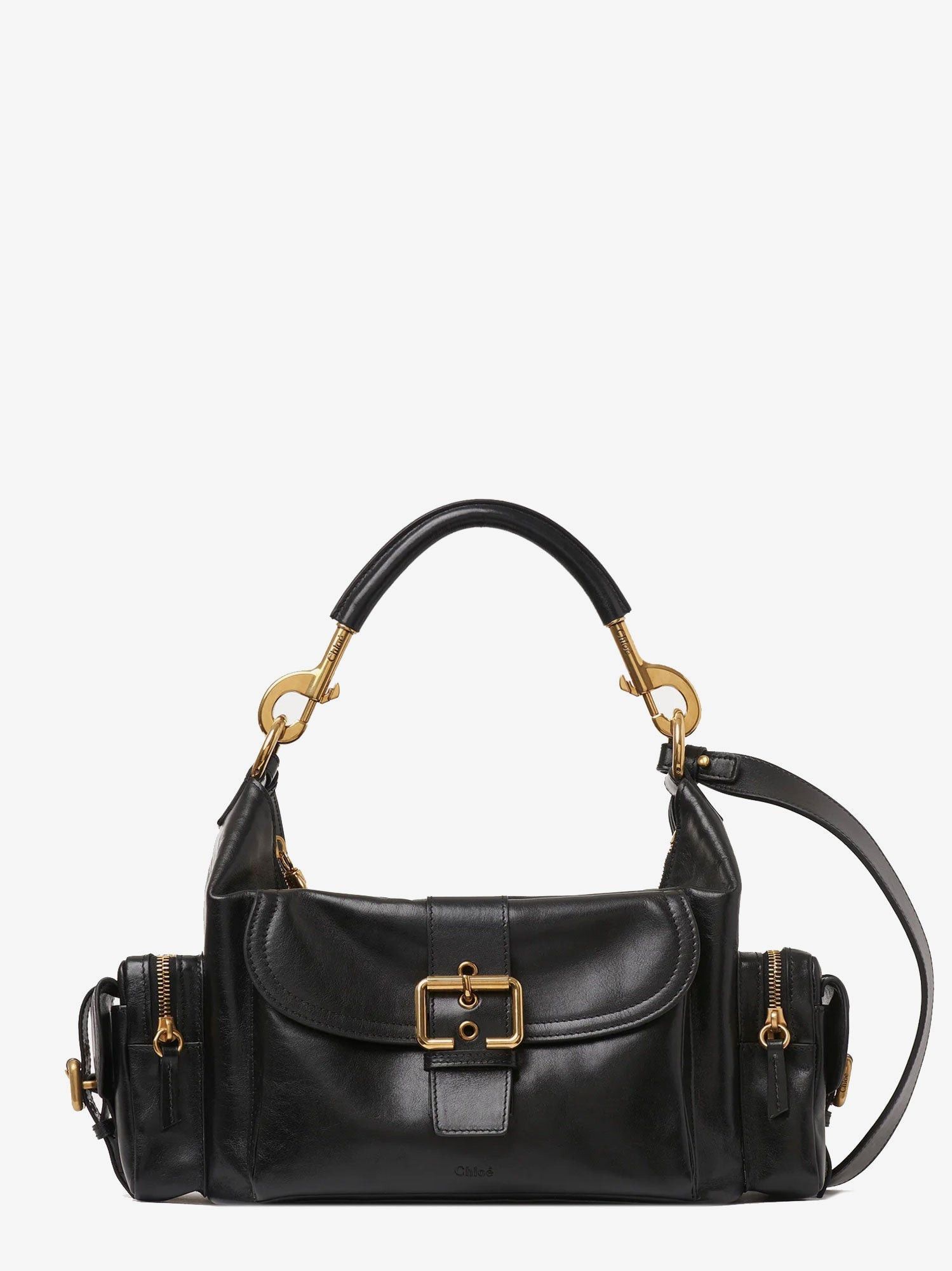 Chloe Carry Shiny Buffalo Leather Shoulder Bag Size ONE SIZE - 1 Thumbnail
