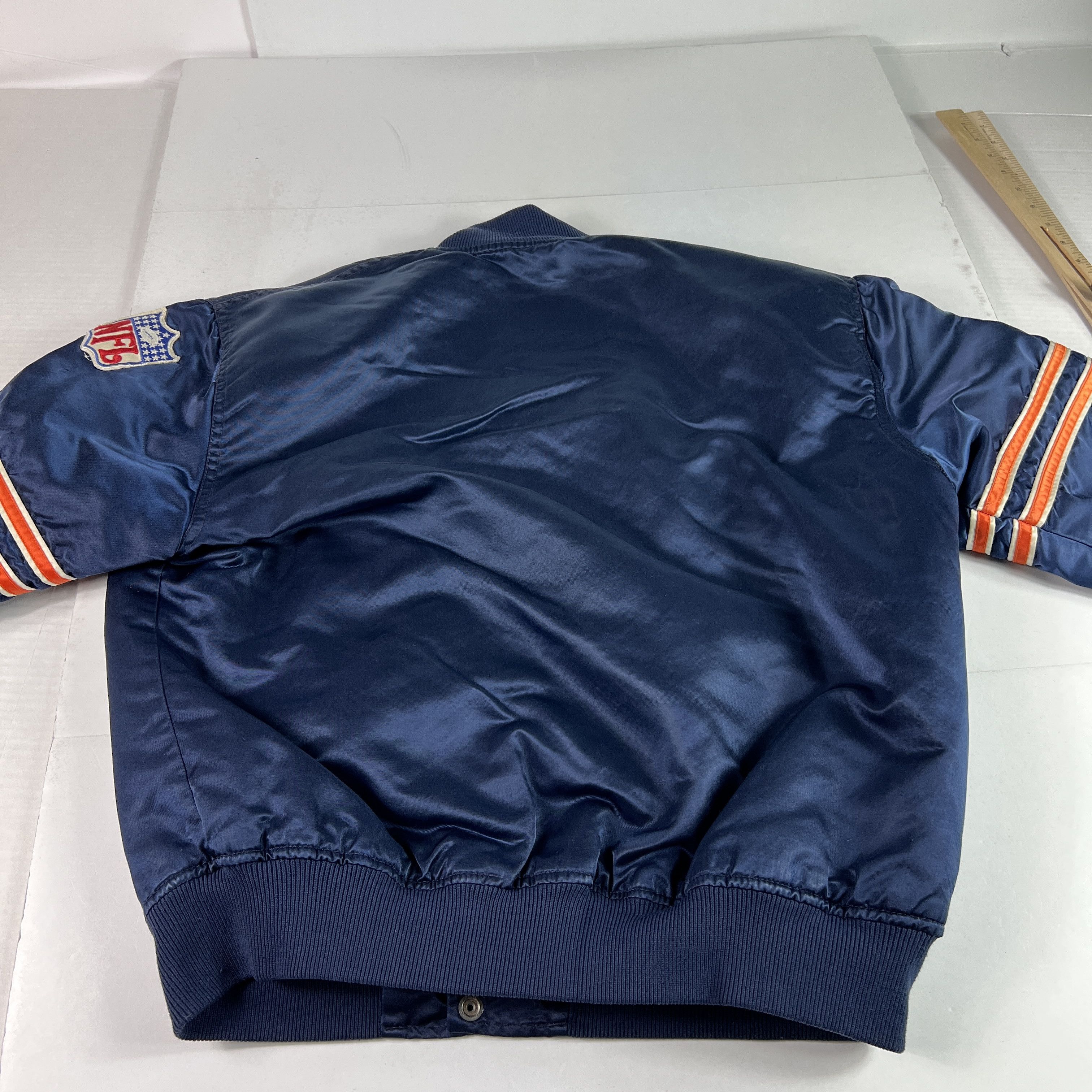 Starter VTG Starter Chicago Bears Satin Jacket Snap Button Bomber Size US L / EU 52-54 / 3 - 13 Thumbnail