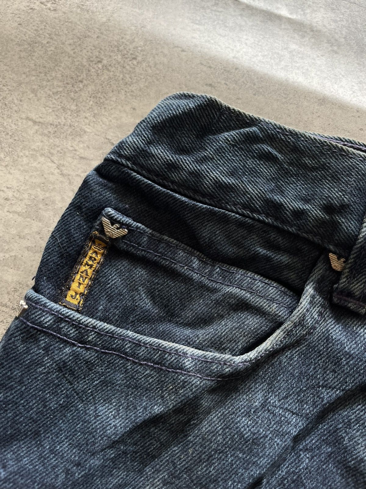 Armani Vintage Armani Jeans – Dark Blue Tapered Cut Size US 29 - 8 Thumbnail