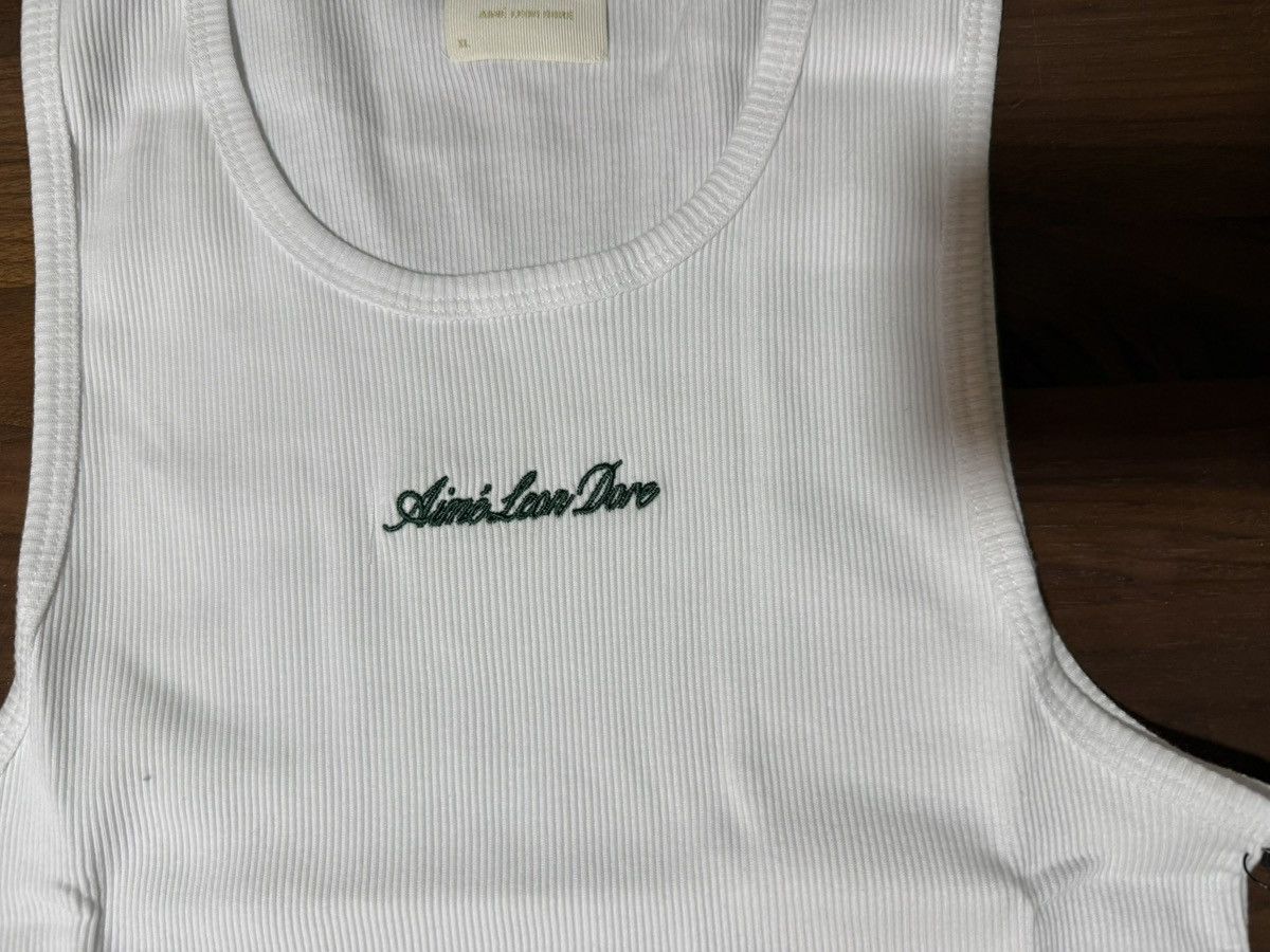 Aime Leon Dore Aime Leon Dore Embroidered Logo Tank Top Size XL White Size US XL / EU 56 / 4 - 2 Thumbnail