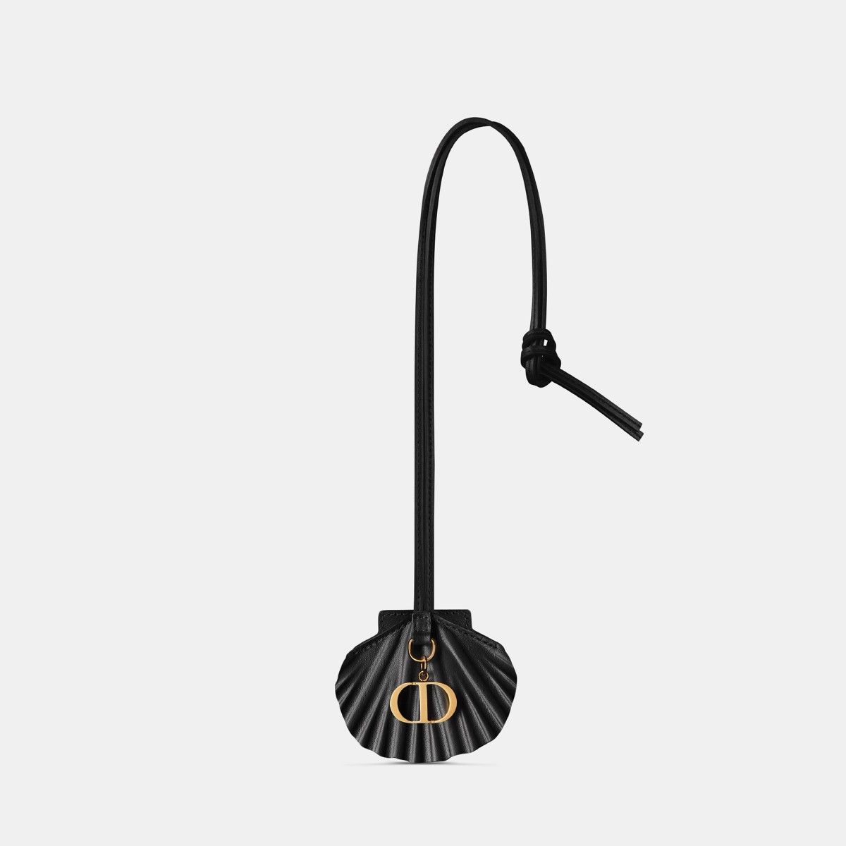 Dior o1bcso1str0226 Size:OS/Shell Key Ring with Cord in Black Size ONE SIZE - 1 Thumbnail