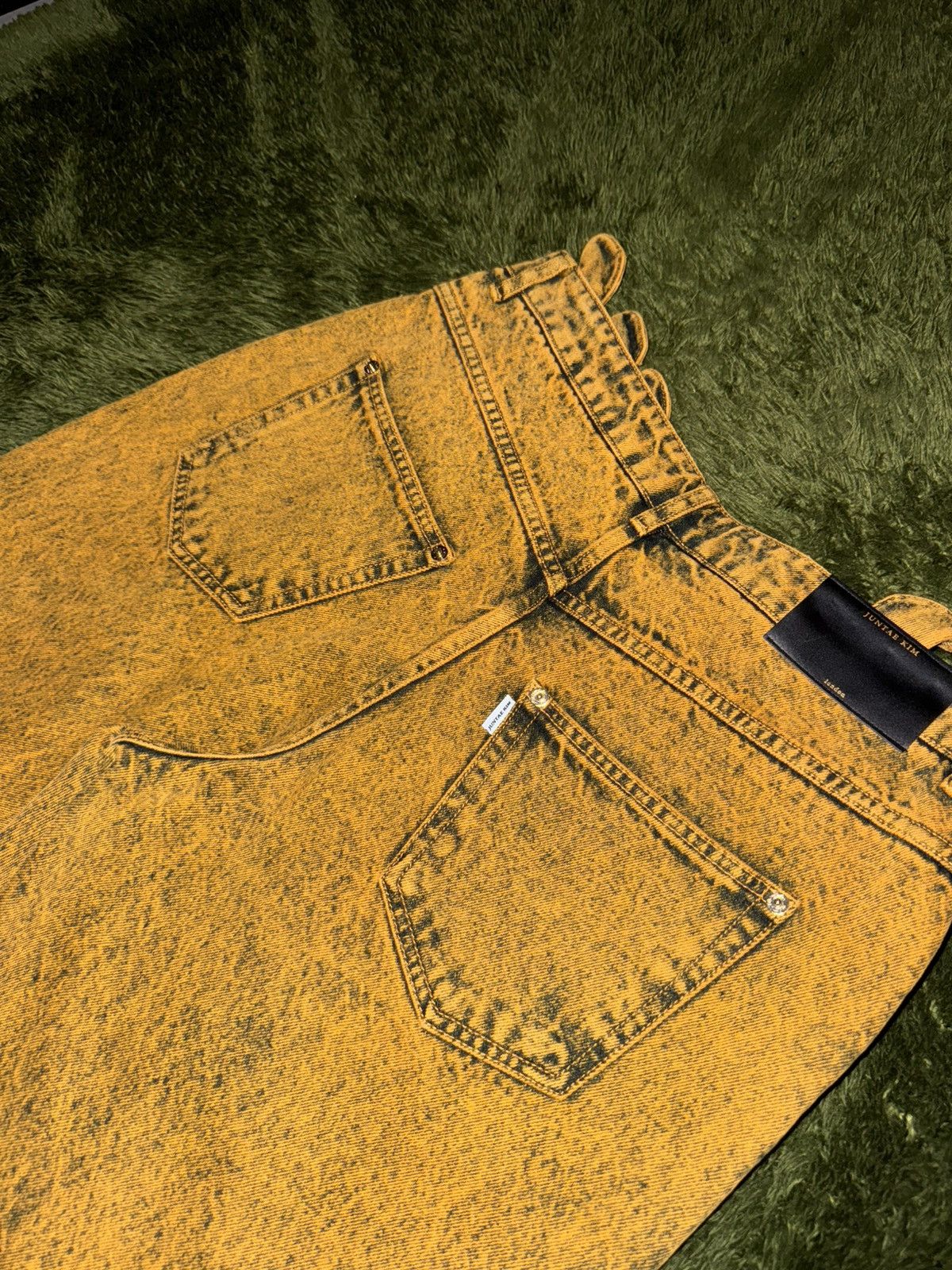 Juntae Kim [L] Juntae Kim Gather Corset Washed washed Denim Pants Size US 32 / EU 48 - 8 Thumbnail