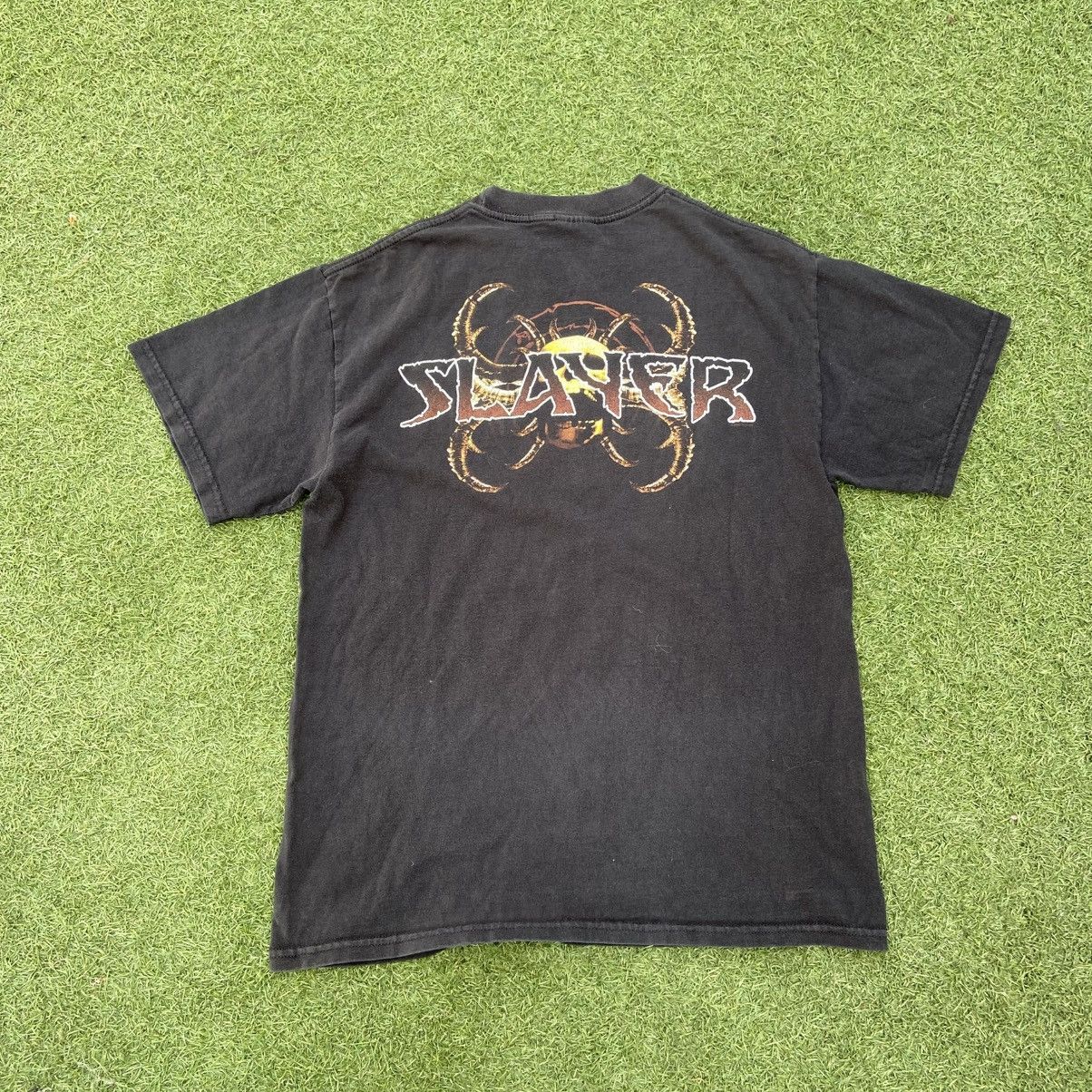 Band Tees × Vintage Vintage 2000 slayer metal rock band graphic t shirt Size US M / EU 48-50 / 2 - 3 Thumbnail