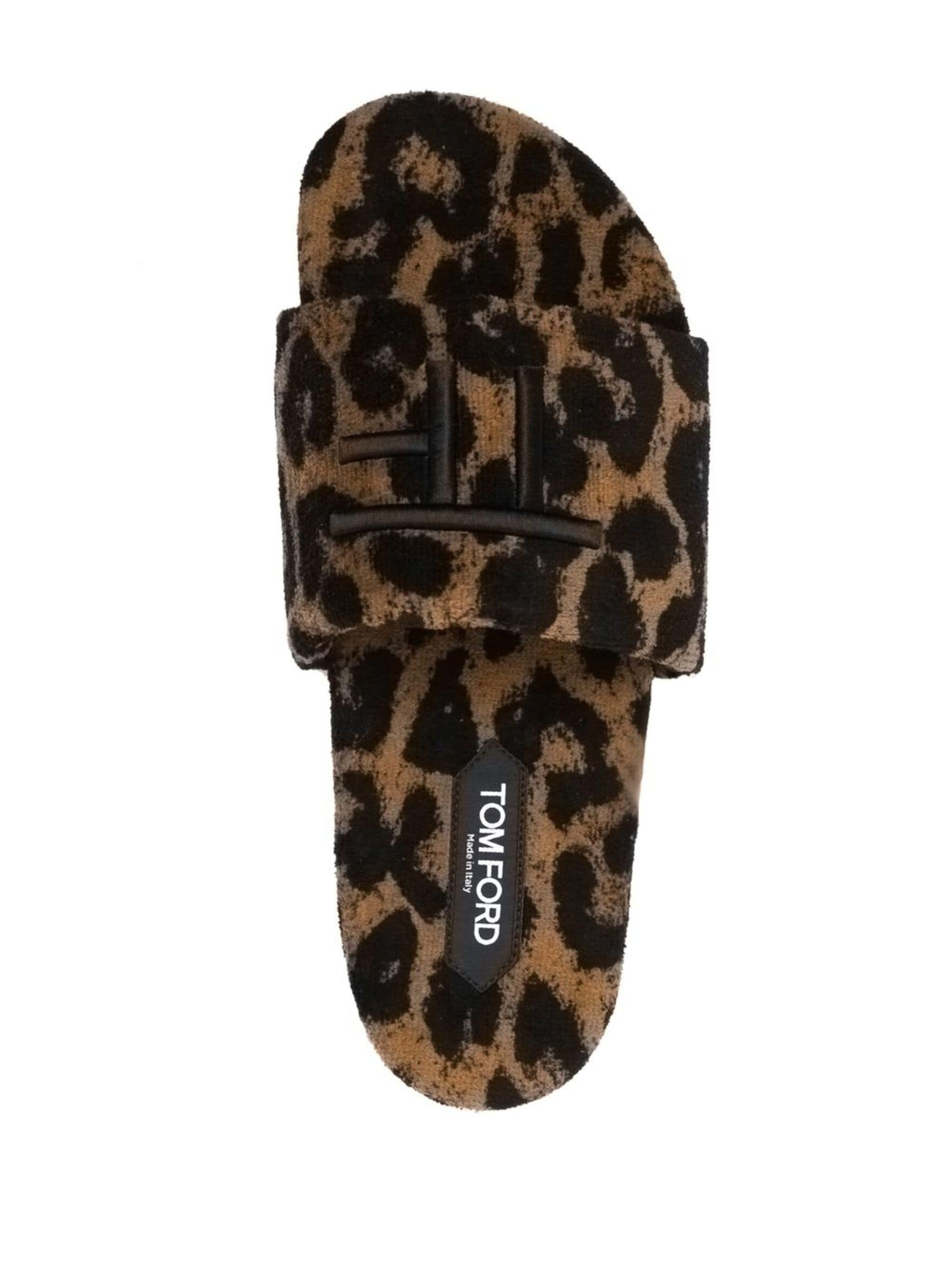 Tom Ford o1loc1c0924 W3162 Slides in Leopard Size US 8 / IT 38 - 4 Thumbnail