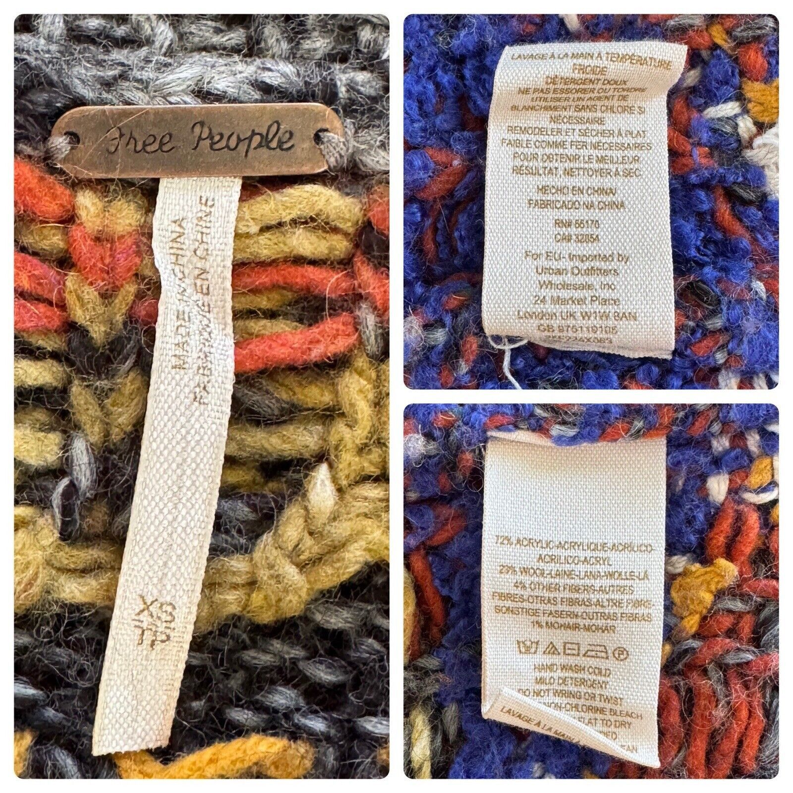 Free People FREE PEOPLE Mascot Tiger Wool Cardigan Bohemian Sweater XS Size XS / US 0-2 / IT 36-38 - 17 Thumbnail
