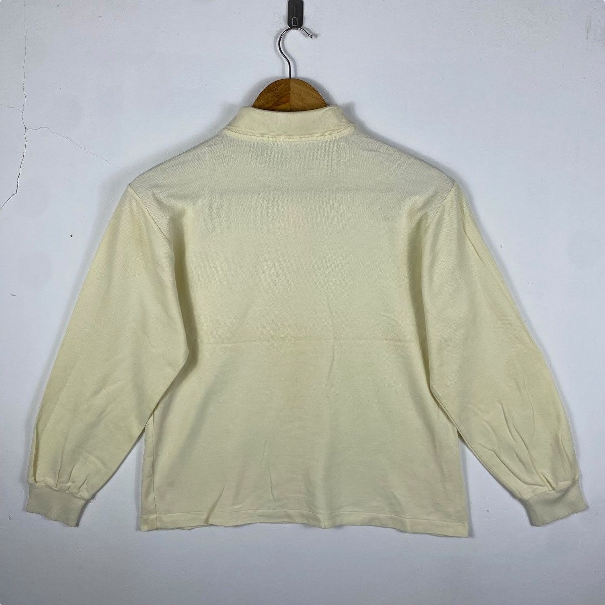 Courreges Vintage 80's COURREGES Small Logo Longsleeve Polo Shirt Size US S / EU 44-46 / 1 - 4 Thumbnail