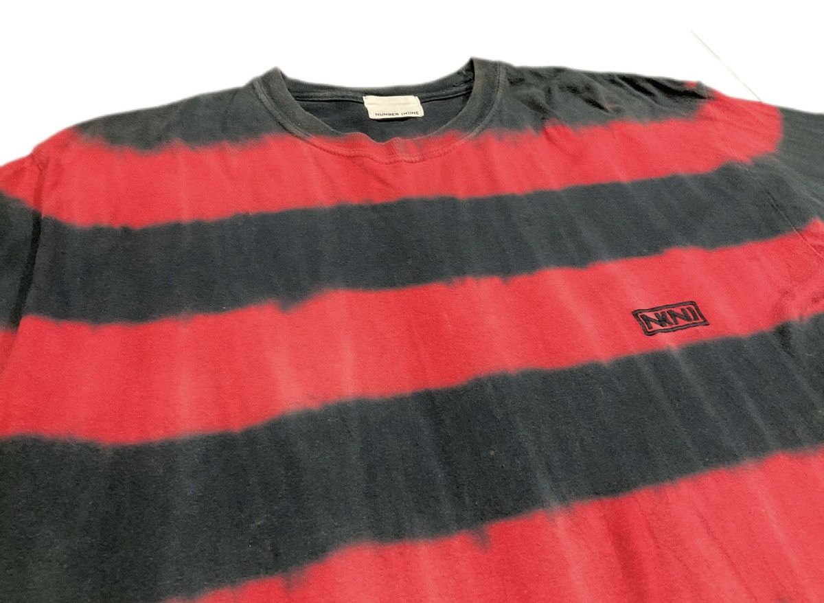 Number (N)ine 🔥Archived Number (N)ine Long Sleeve Red Striped Tie Dye Kurt Size US L / EU 52-54 / 3 - 1 Thumbnail