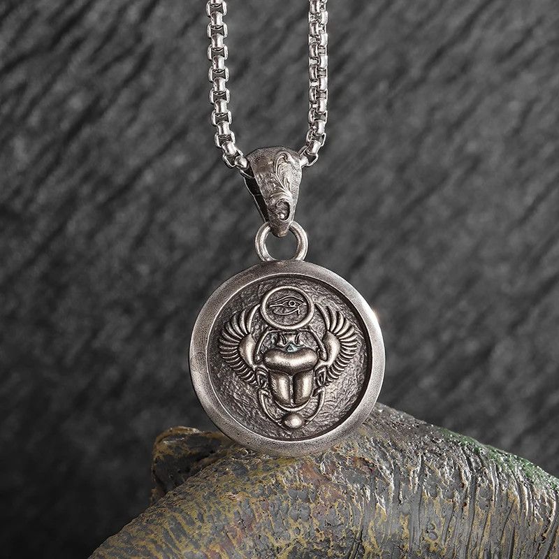 Other Vintage Egyptian Scarab Eye Necklace Size ONE SIZE - 1 Thumbnail