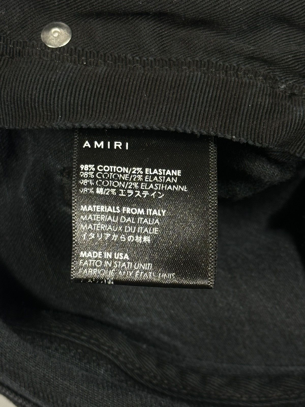 Amiri Amiri MX1 Distressed Ripped Wool Patch Black Denim Jeans Size US 34 / EU 50 - 15 Thumbnail