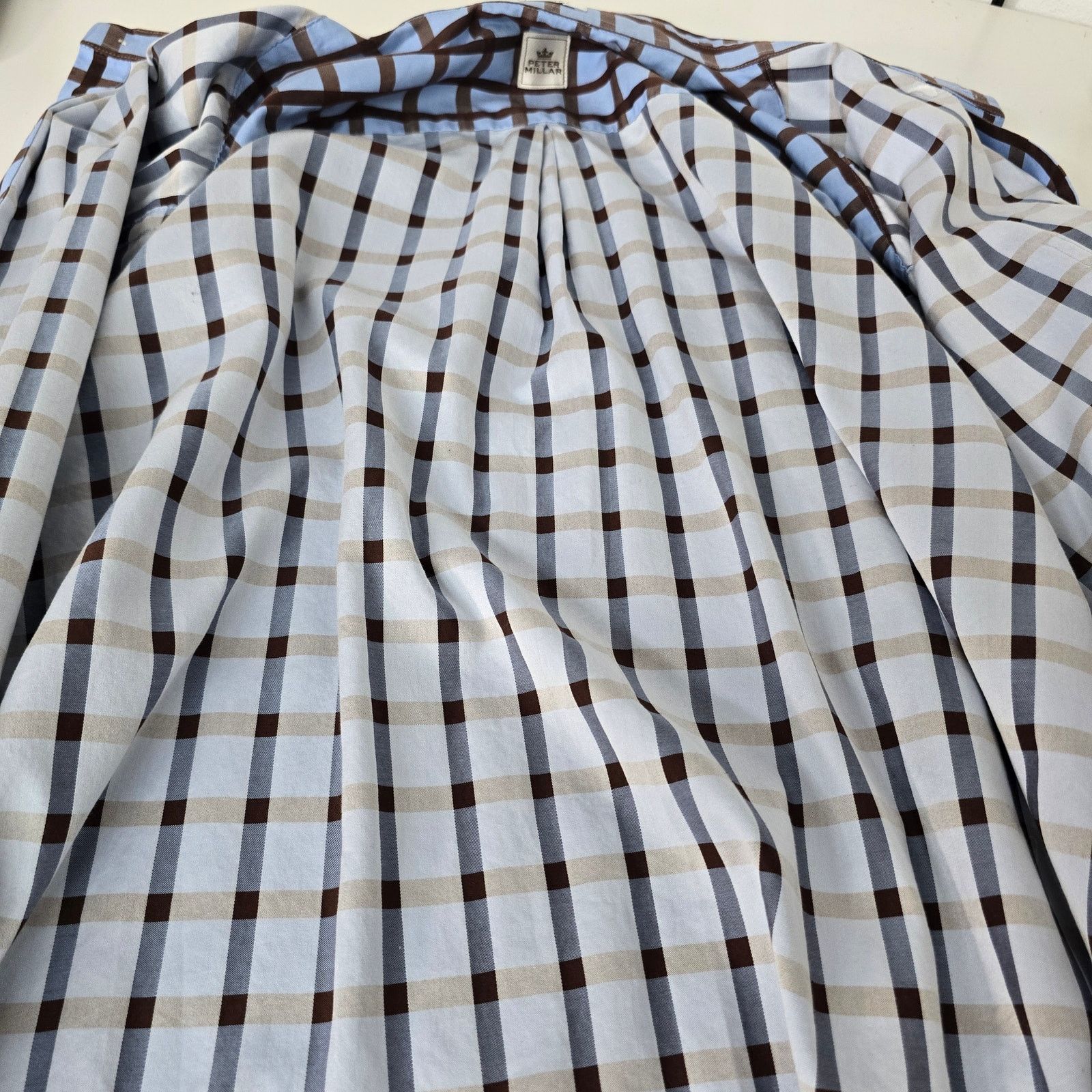 Peter Millar Peter Millar Shirt XL Hidden Button down Check Long Sleeve Size US XL / EU 56 / 4 - 12 Thumbnail