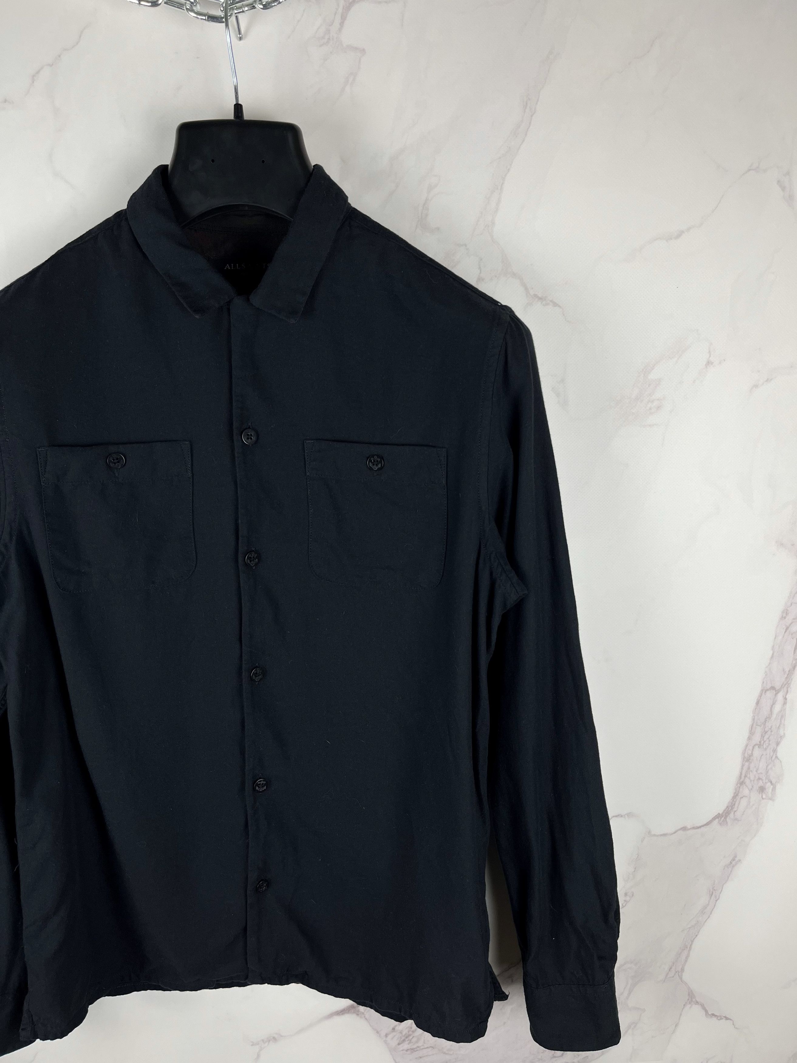 Allsaints AllSaints Wheeler LS Classic Shirt Double Pockets Size S Size US S / EU 44-46 / 1 - 2 Thumbnail