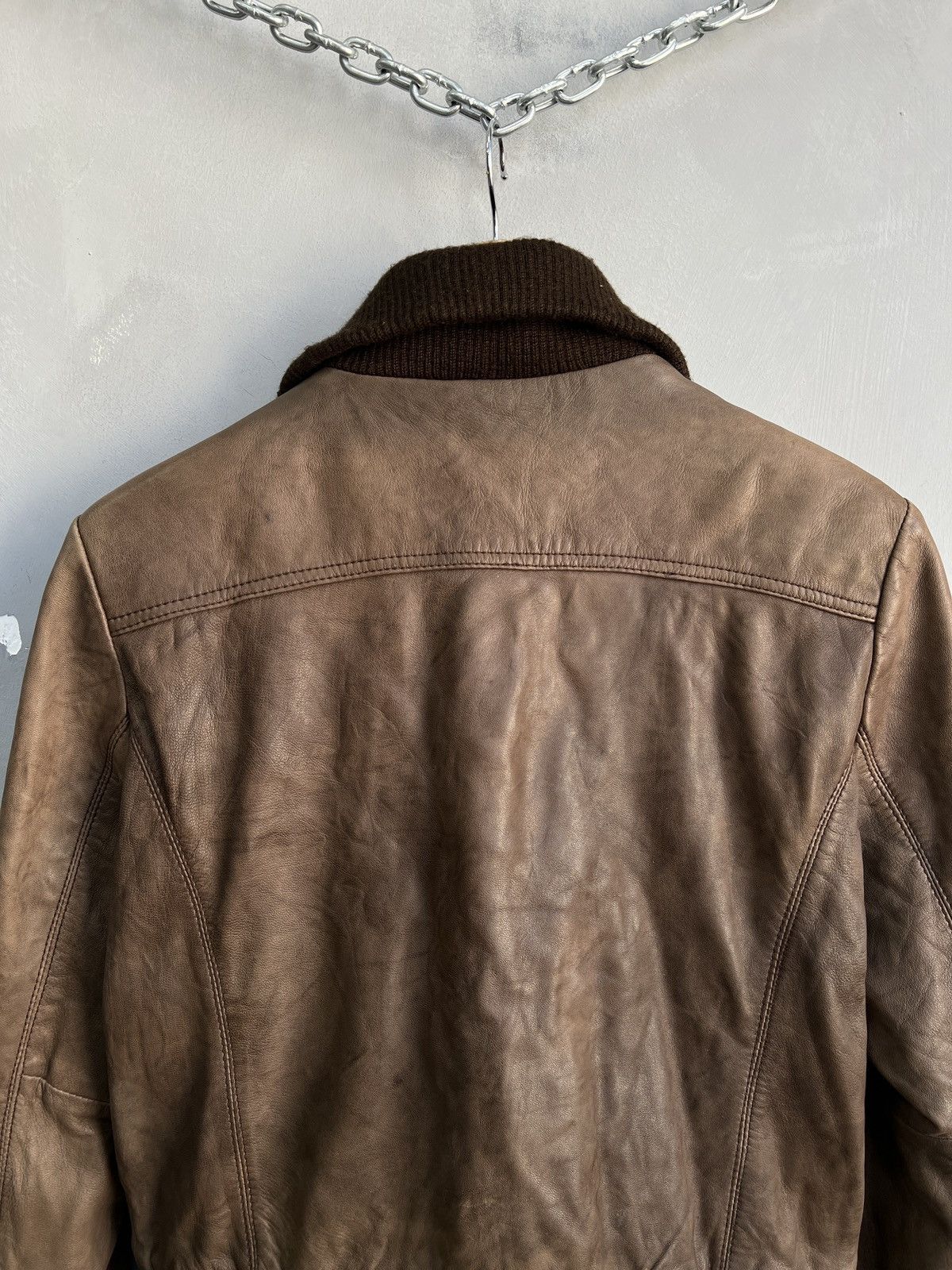 14th Addiction Gothic avant garde cropped bomber leather jacket y2k hype Size US M / EU 48-50 / 2 - 10 Thumbnail