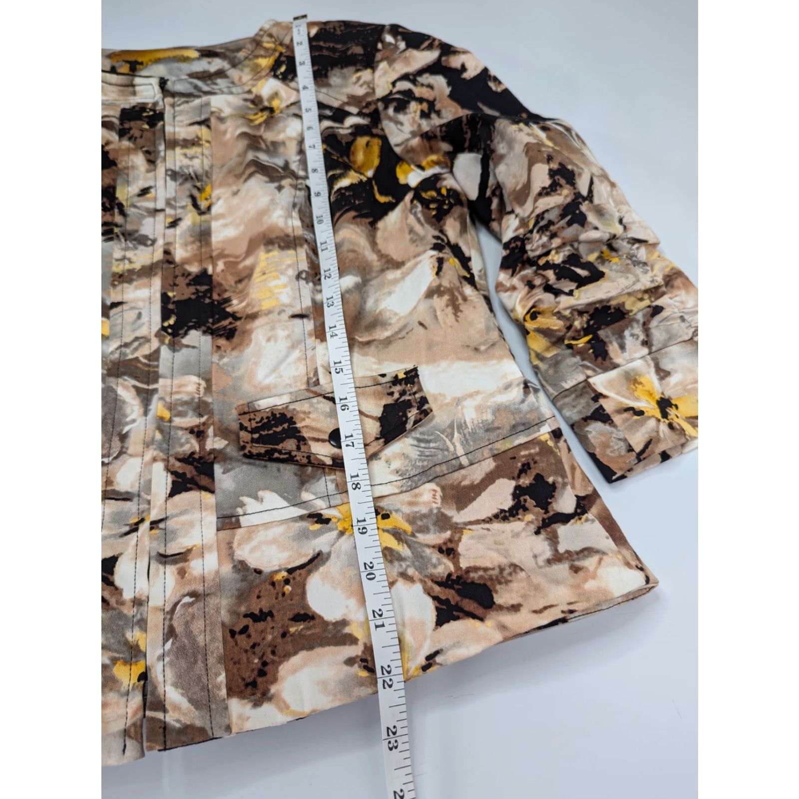 Coldwater Creek VINTAGE Coldwater Creek Camouflage Jacket Brown Black Zip Size 6 Women Size M / US 6-8 / IT 42-44 - 6 Thumbnail
