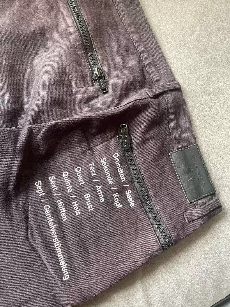 Undercover UNDERCOVER 18SS knee knife destroys slogan slim-fit punk je Size US 34 / EU 50 - 3 Thumbnail
