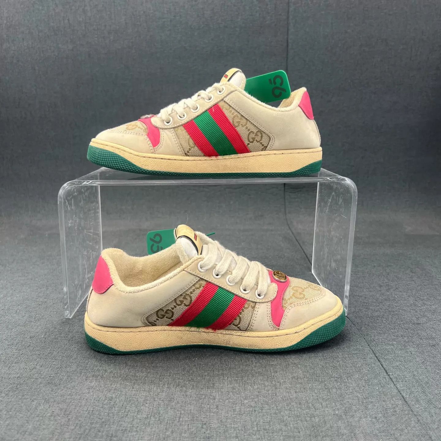 Gucci Gucci Rhyton Pink Women's 34.5 Worn, New Size US 4 / IT 34 - 2 Thumbnail