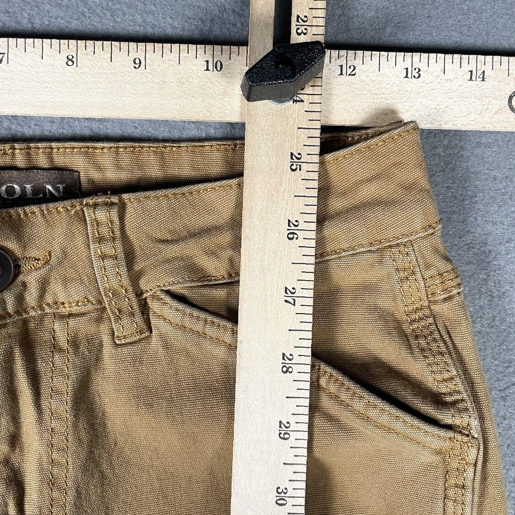 Vintage Lincoln Outfitters Women’s Pants Carpenter Size 2 Duck Brown Cotton Spandex Straight Leg Workwear Pockets Vintage? No Size 26" / US 2 / IT 38 - 4 Thumbnail