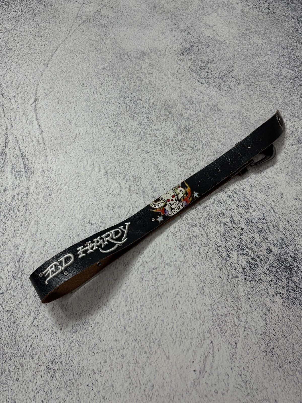 Ed Hardy Vintage Ed Hardy Leather Belt Size ONE SIZE - 5 Thumbnail