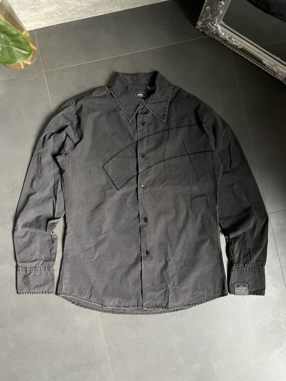 G-Star Vintage G-Star Raw Shirt Rick Owens Style Faded Big Logo Y2k Size US L / EU 52-54 / 3 - 3 Thumbnail