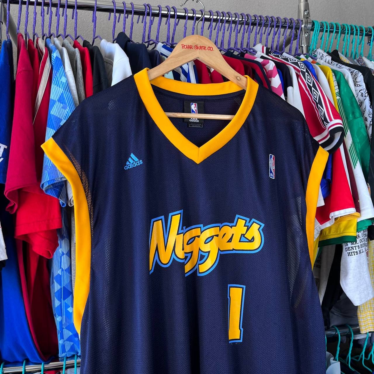 Adidas Denver Nuggets NBA Tank Top Jersey #1 J.R. Smith Size US XXL / EU 58 / 5 - 2 Thumbnail