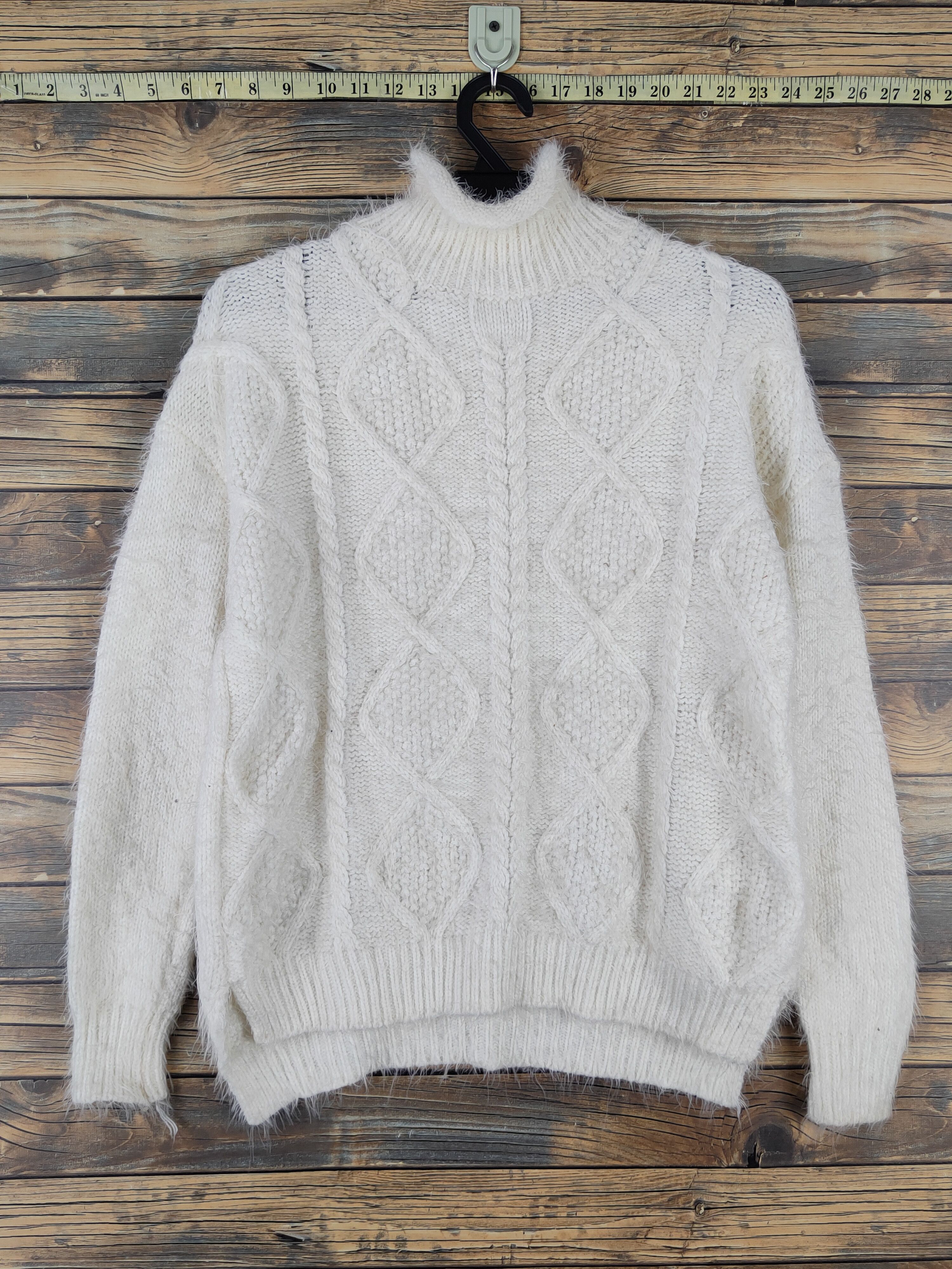 Japanese Brand Japanese Brand Ivory Shag Shaggy Fur Mohair Knitwear #W2141 Size M / US 6-8 / IT 42-44 - 1 Thumbnail